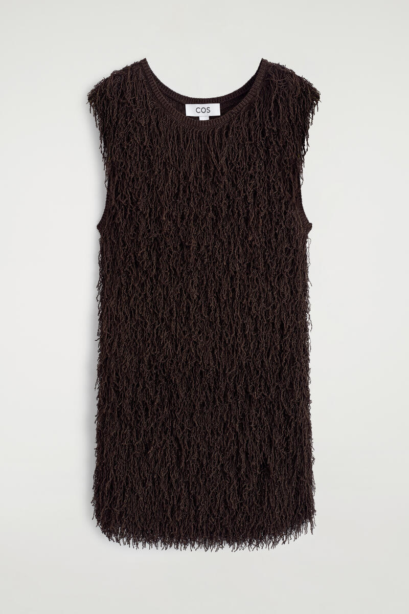 Fringed Knitted Top
