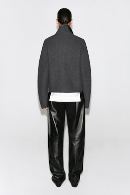 BOILED-WOOL UNIFORM JACKET — CHARCOAL 6