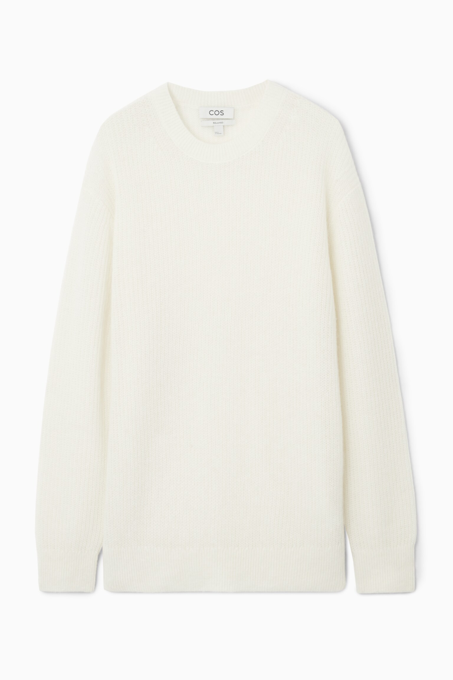 ALPACA-BLEND CREW-NECK JUMPER - OFF-WHITE