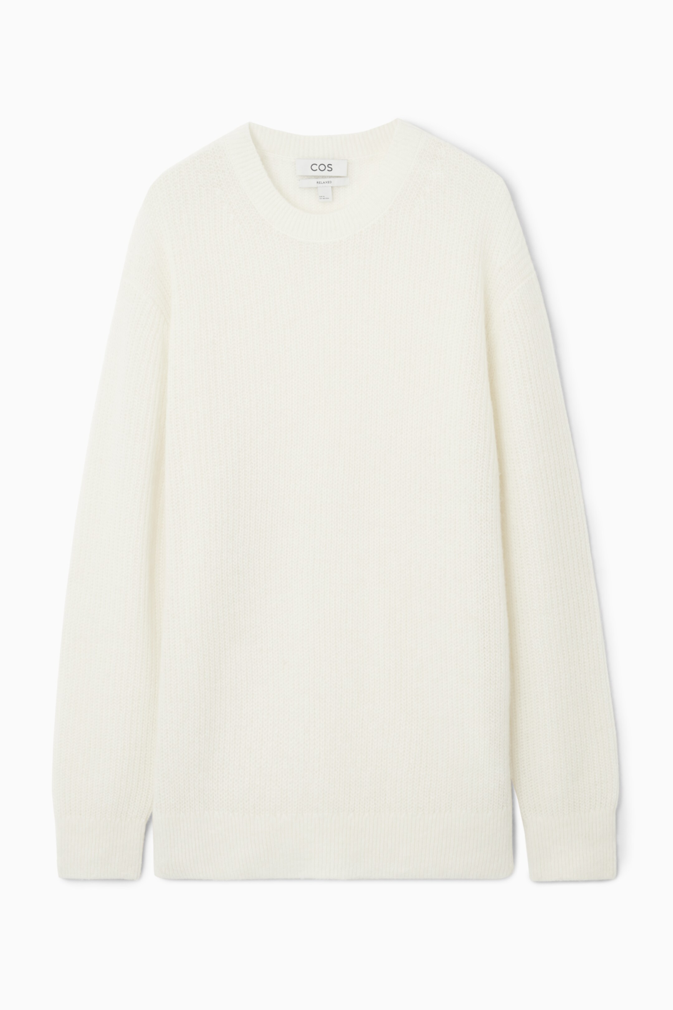 View larger image: ALPACA-BLEND CREW-NECK JUMPER - OFF-WHITE - Men | H&M GB 1