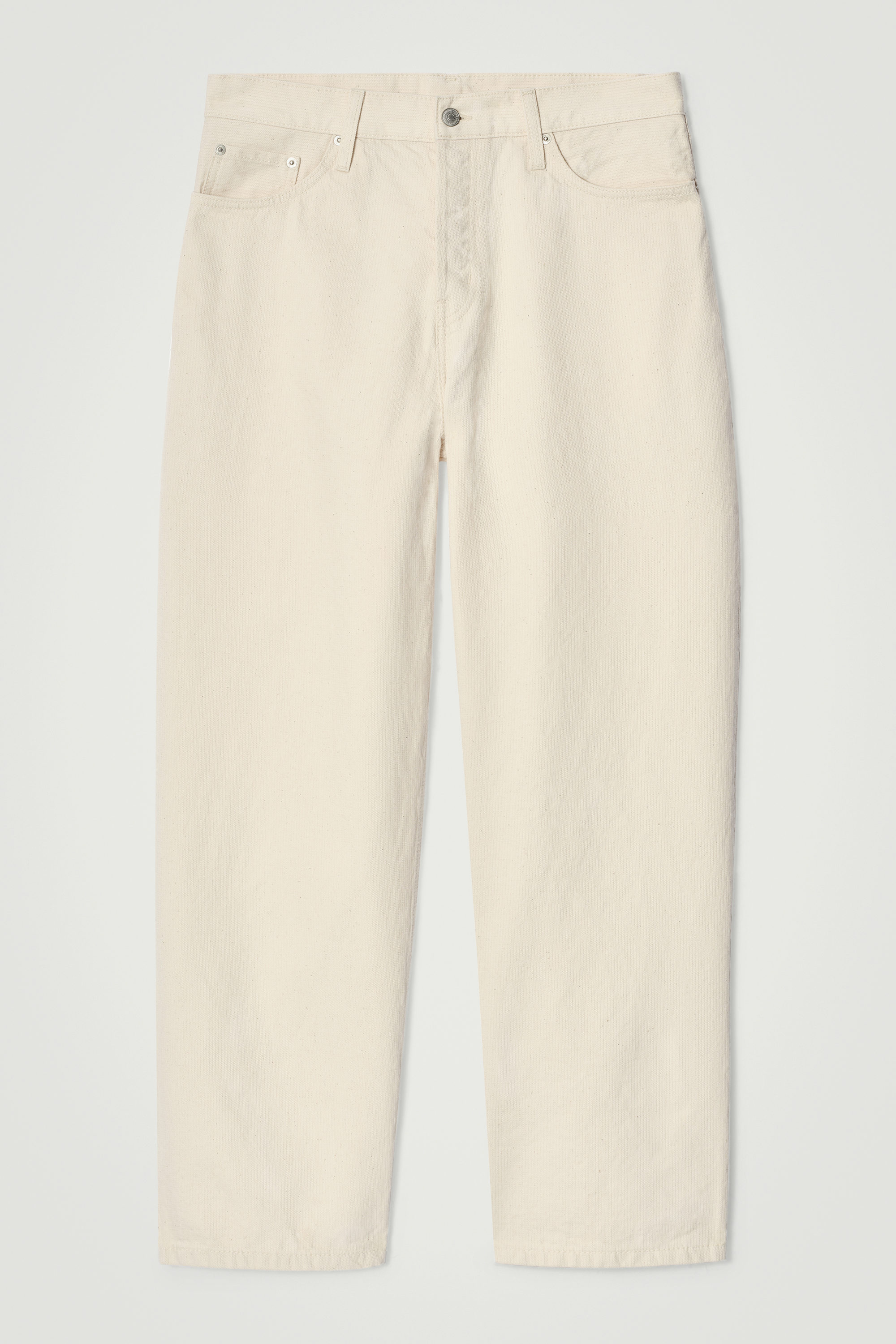 RIDER STRAIGHT-LEG JEANS - ECRU CHAINSTITCH | COS