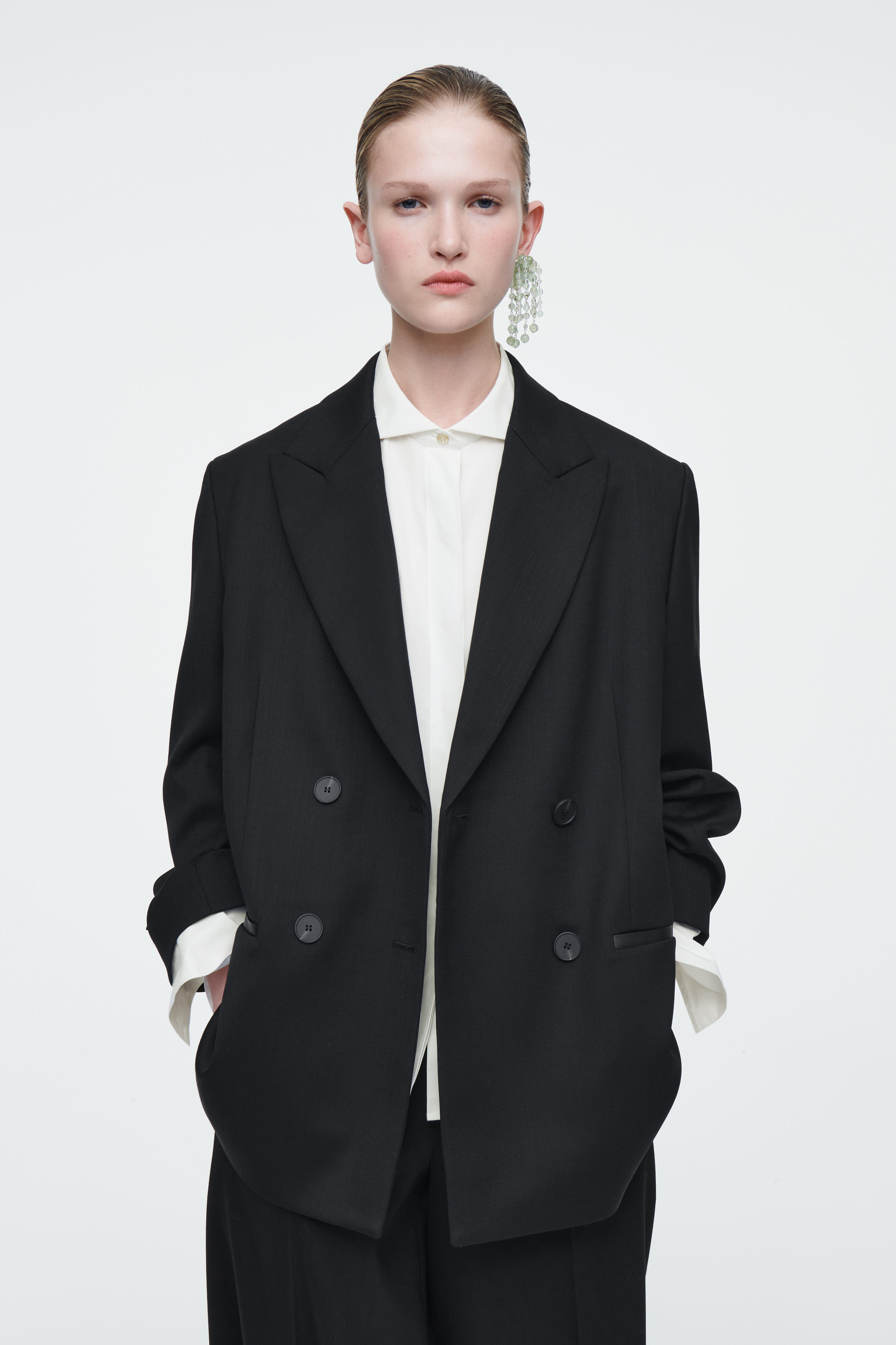 THE SIGNATURE COTTON-POPLIN SHIRT - CHALK | COS