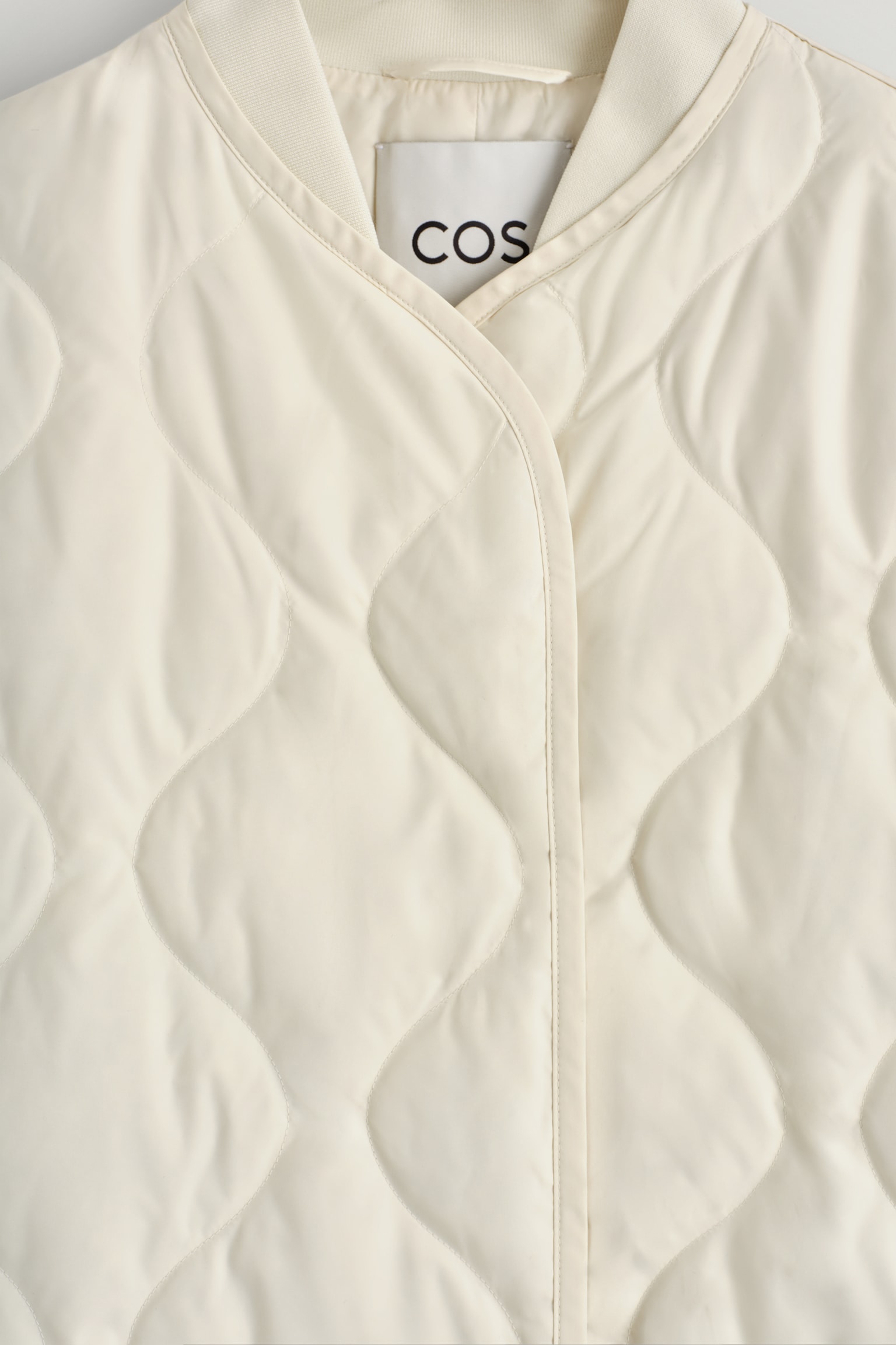VESTE OVERSIZE MATELASSÉE - IVOIRE/BRUN FONCÉ - 6