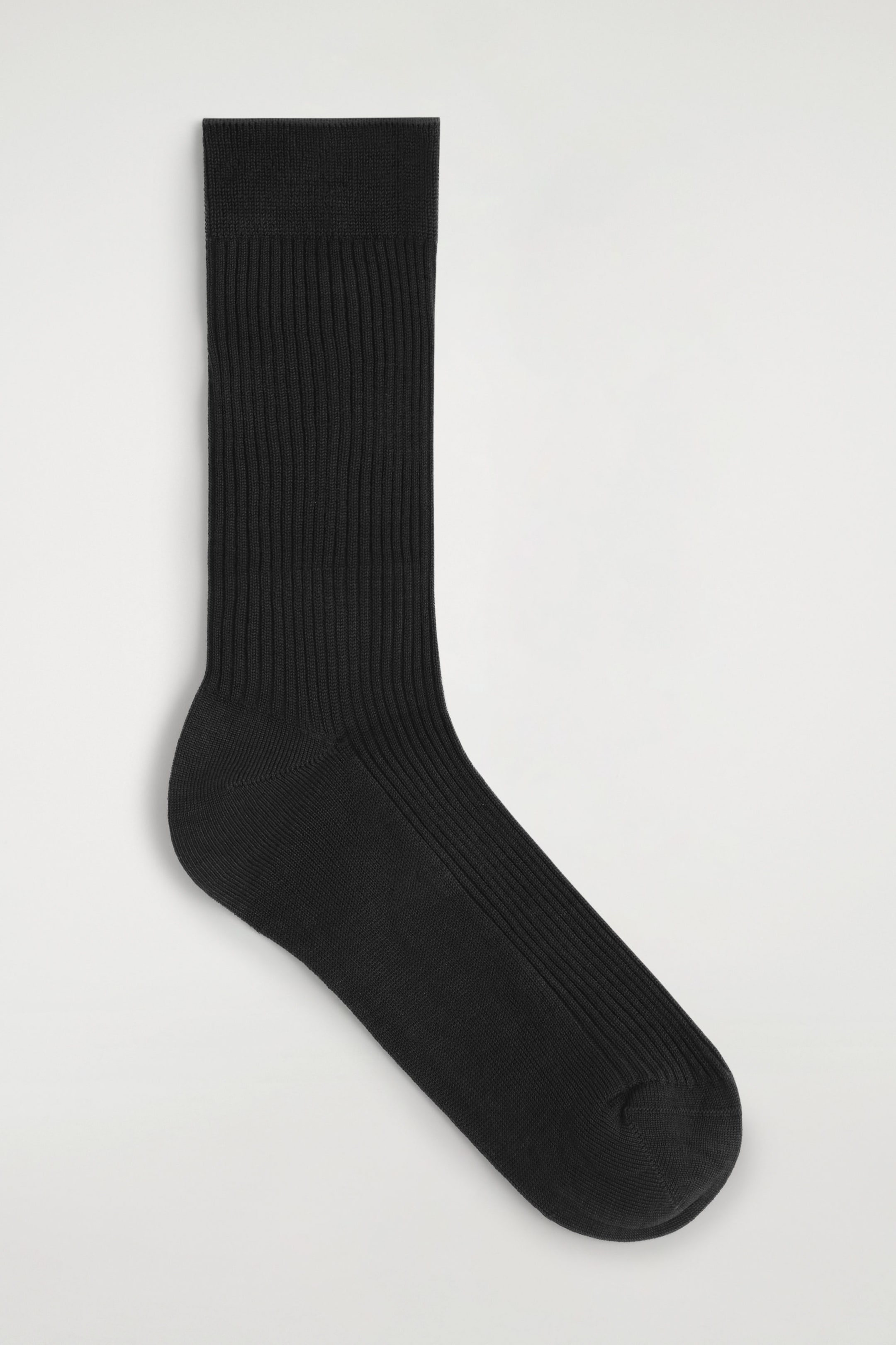 RIBBED SILK SOCKS