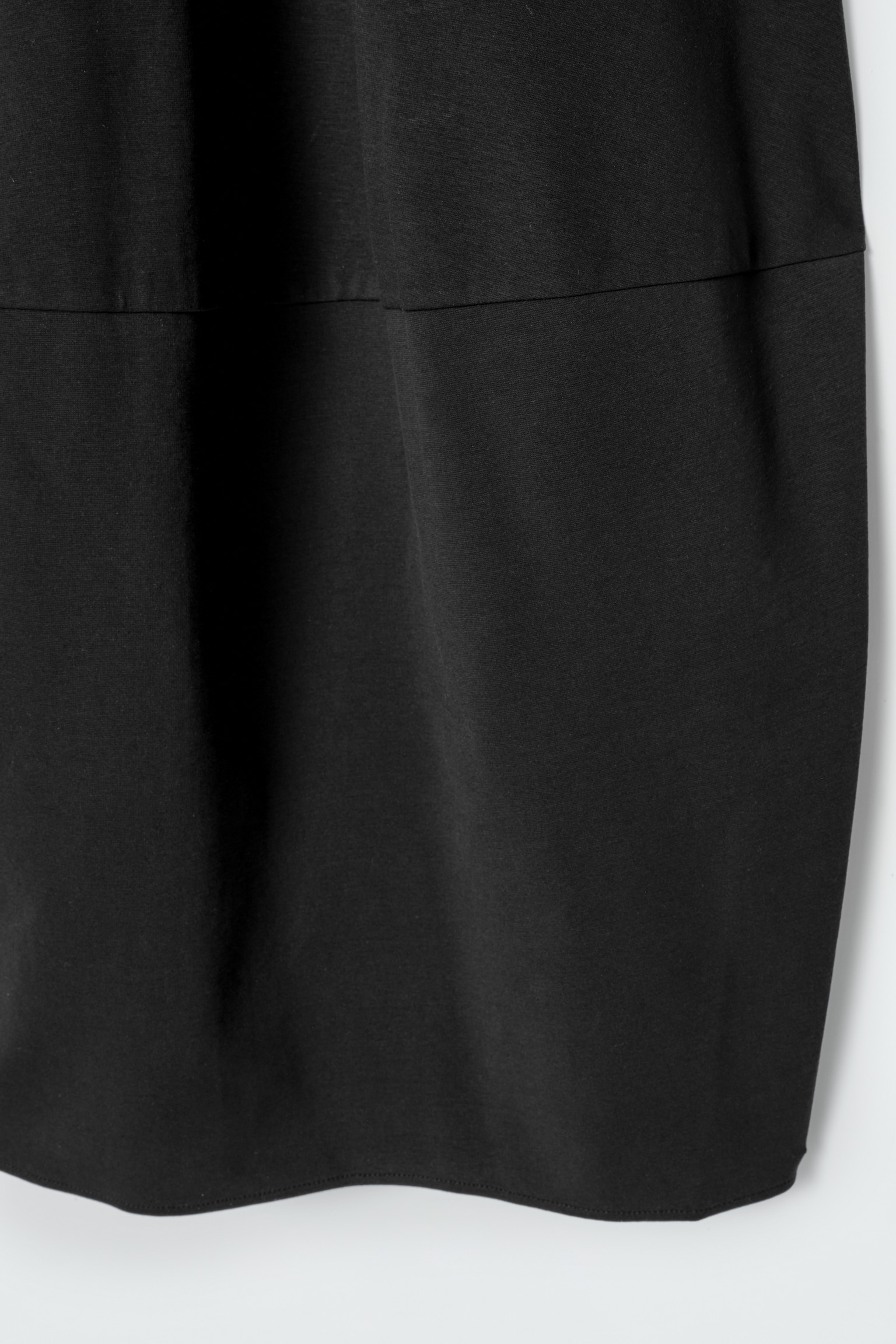 SCULPTED COTTON MIDI DRESS - BLACK/NAVY/LIGHT BLUE/OCHRE - 4