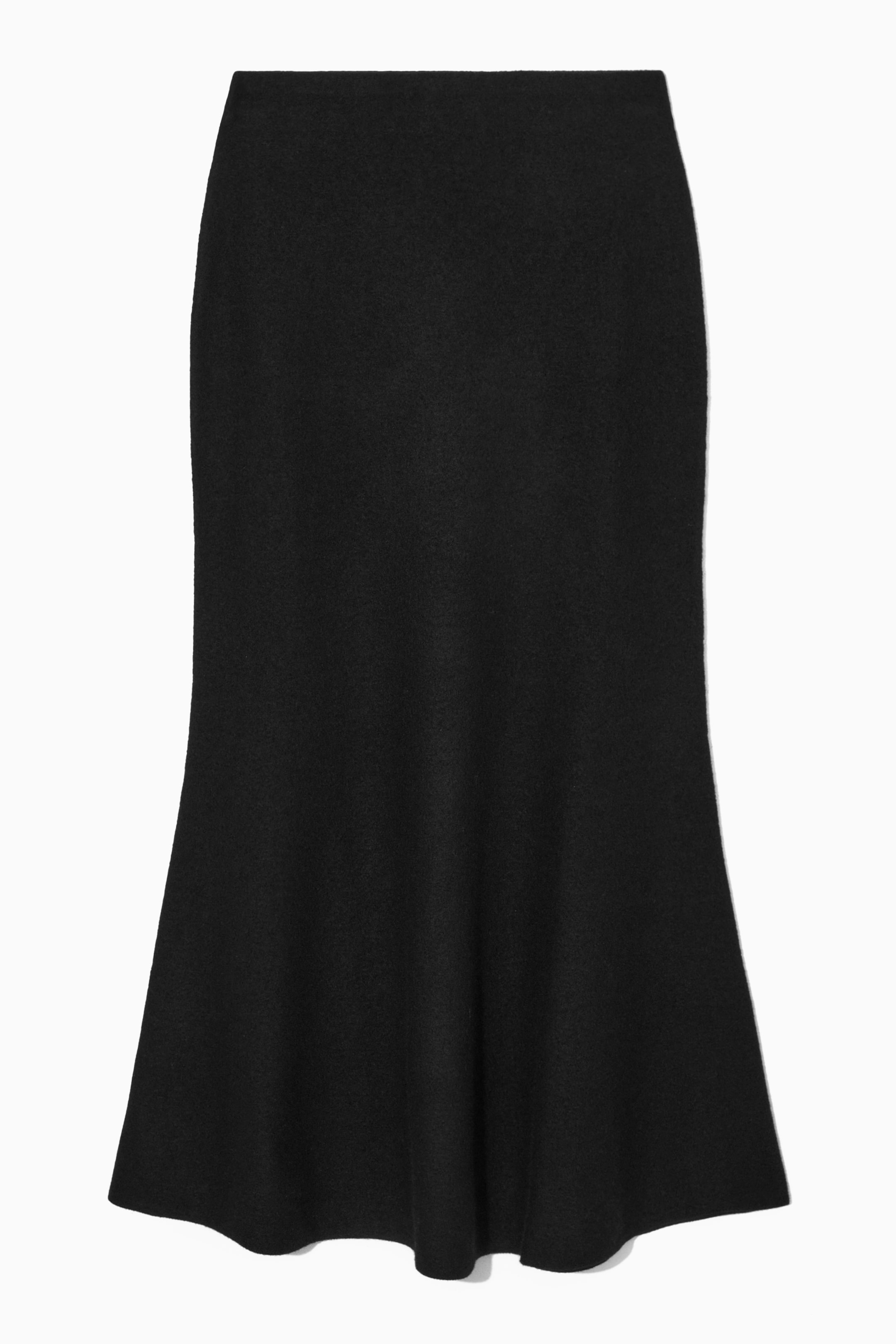 View larger image: FLARED MERINO WOOL MAXI SKIRT - BLACK - Ladies | H&M GB 1