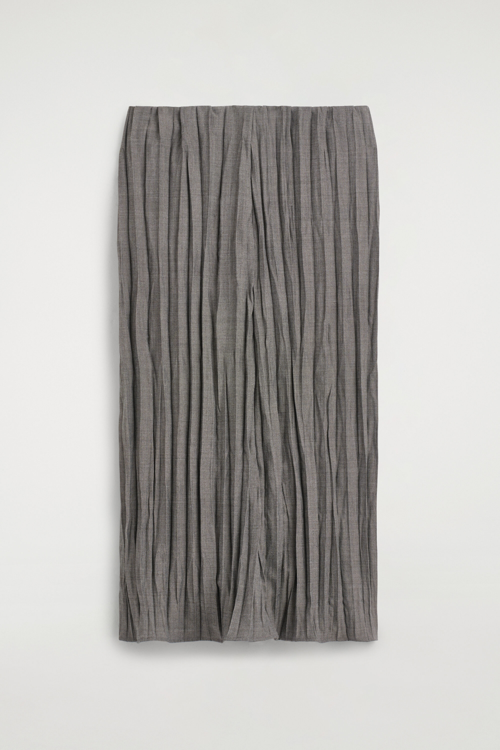 CRUSHED-PLEAT MIDI SKIRT thumbnail 6