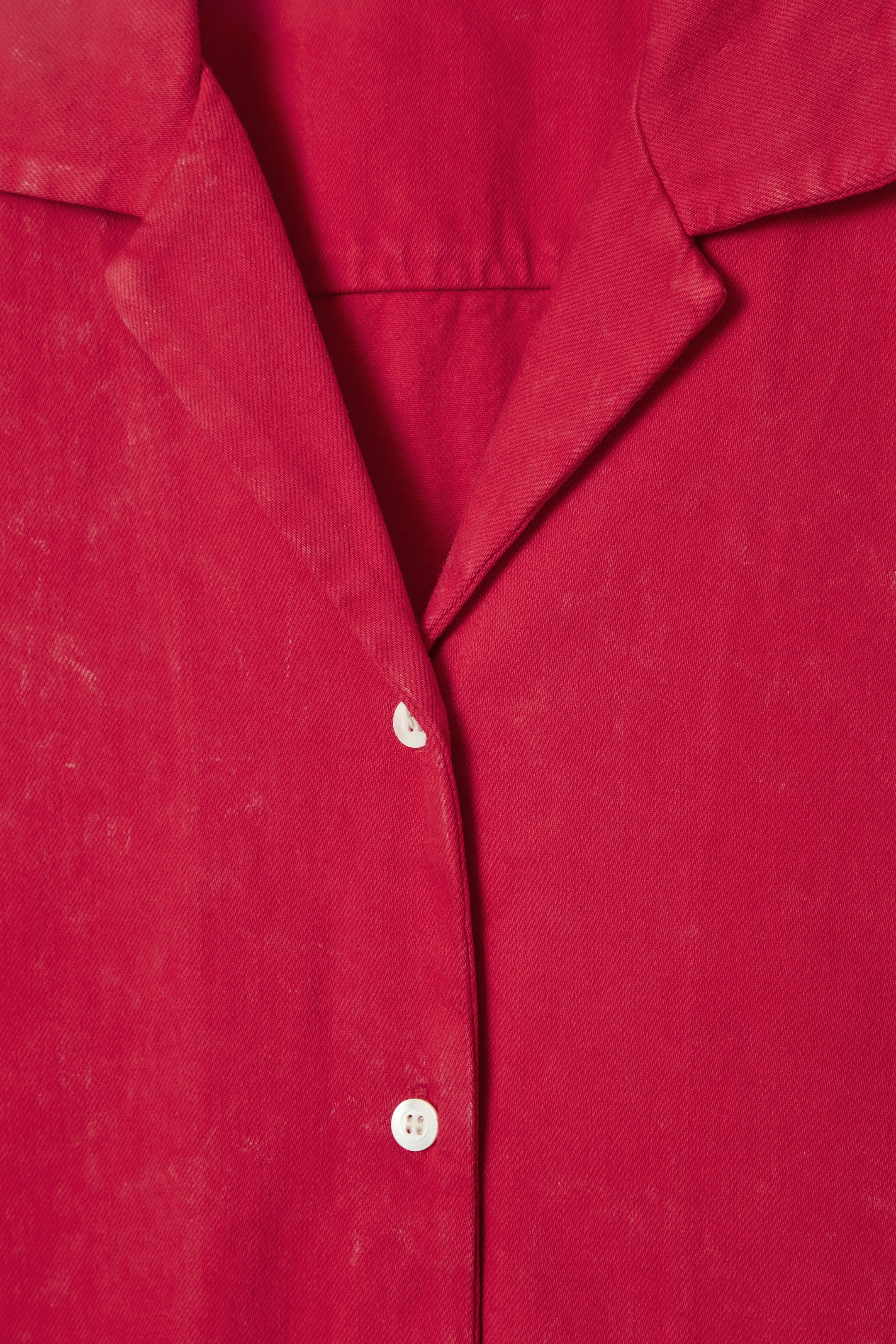 Agrandir l'image: CHEMISE RESORT DÉCONTRACTÉE DÉLAVÉE - ROUGE - FEMME | H&M CH 2