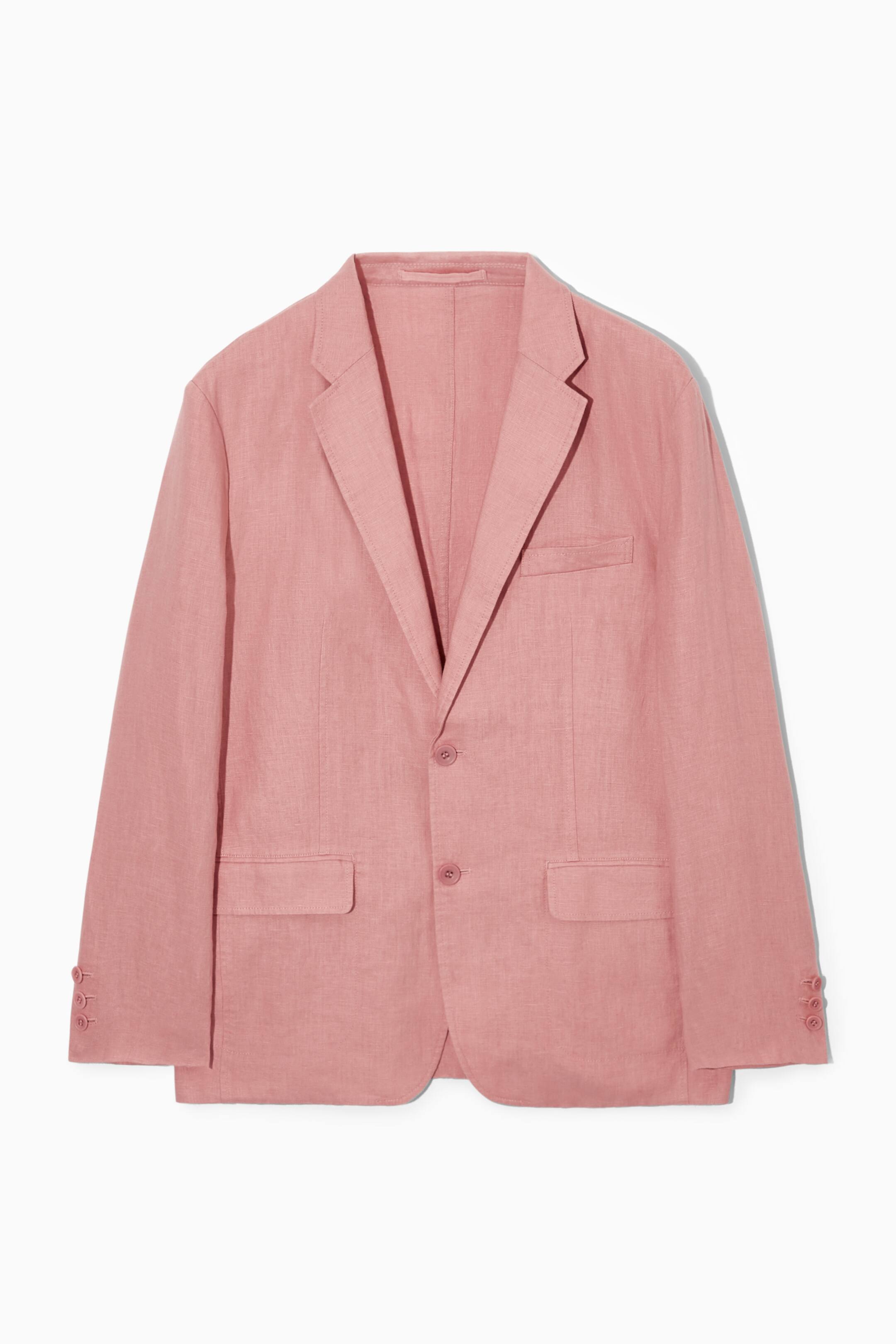 View larger image: UNSTRUCTURED LINEN BLAZER - LIGHT PINK - Men | H&M GB 1