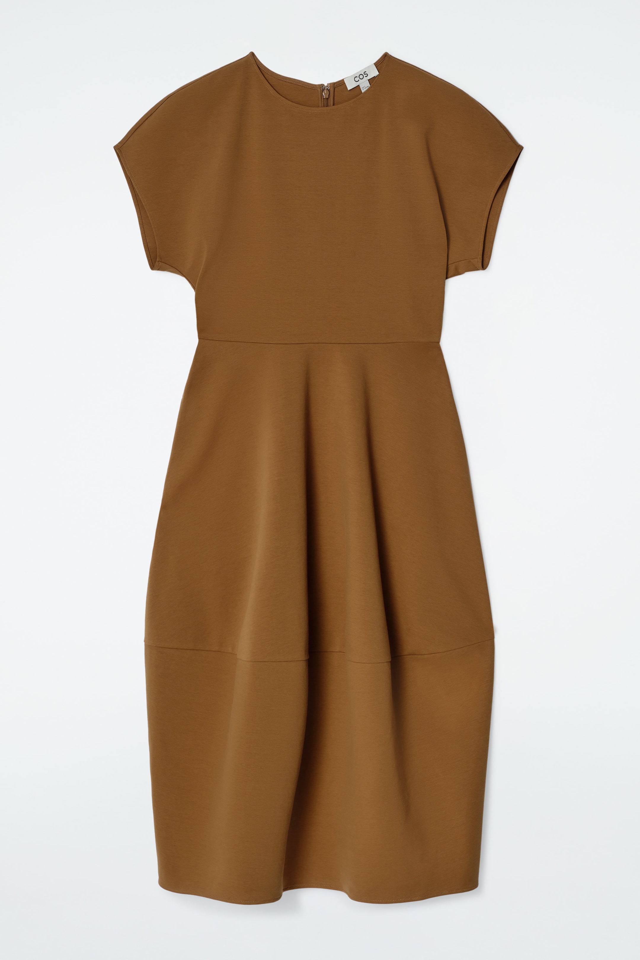 VESTIDO MIDI ESCULPIDO DE ALGODÓN