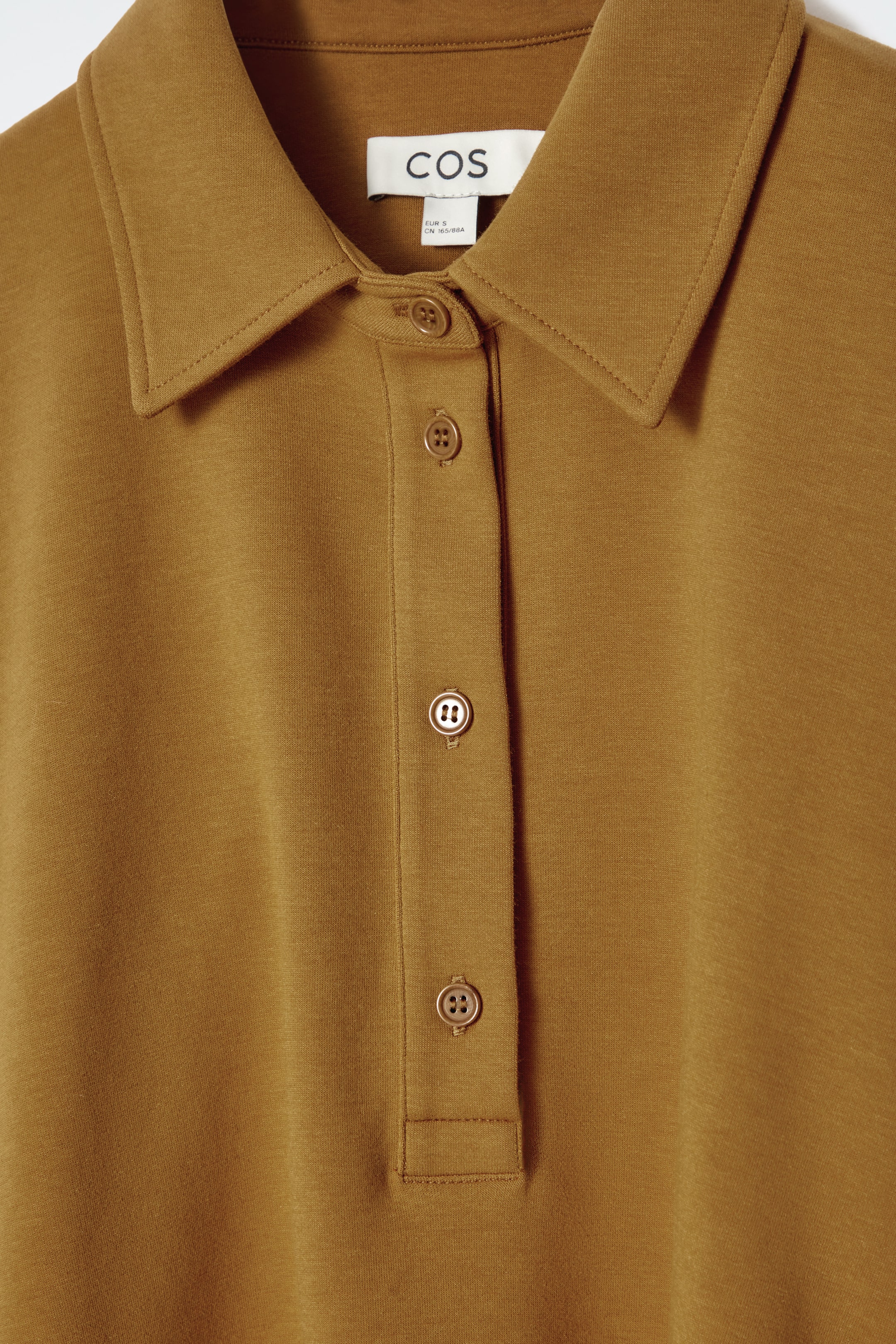 Ver imagen más grande: POLO ACAMPANADO EN PUNTO DE ALGODÓN - MARRÓN - MUJER | H&M ES 7