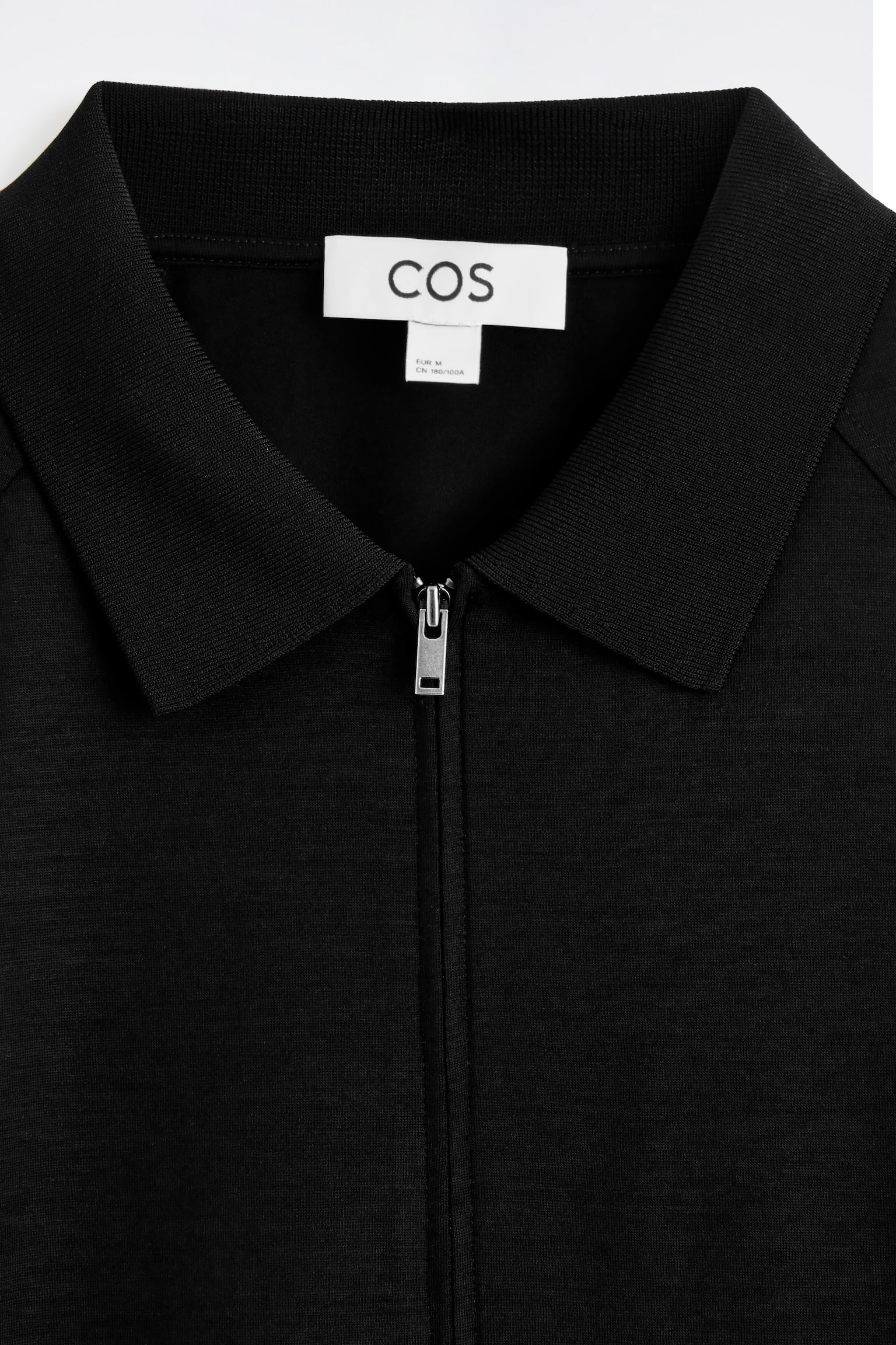 WOOL-JERSEY BOMBER JACKET - שחור - 5