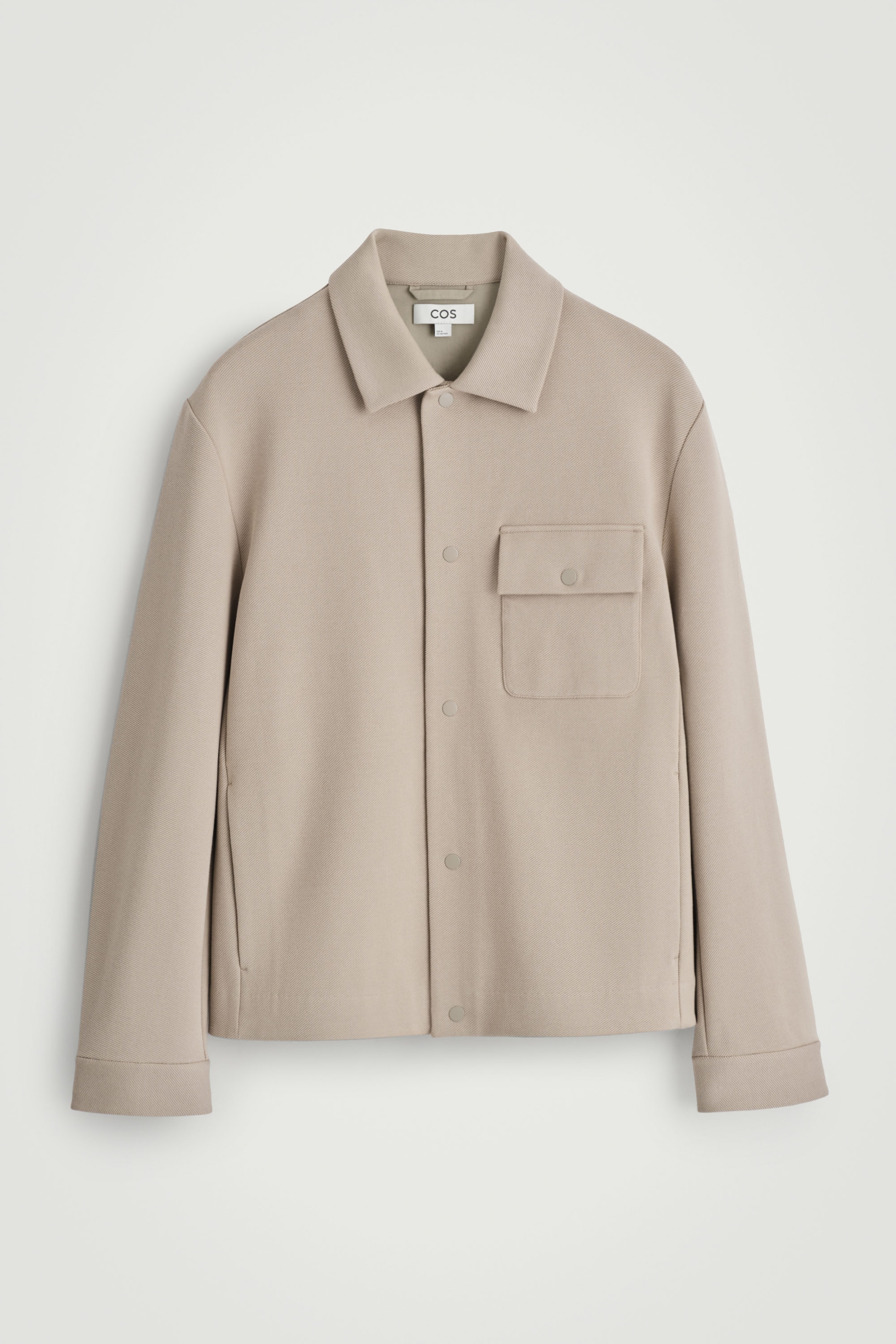 JERSEY-TWILL SHIRT JACKET