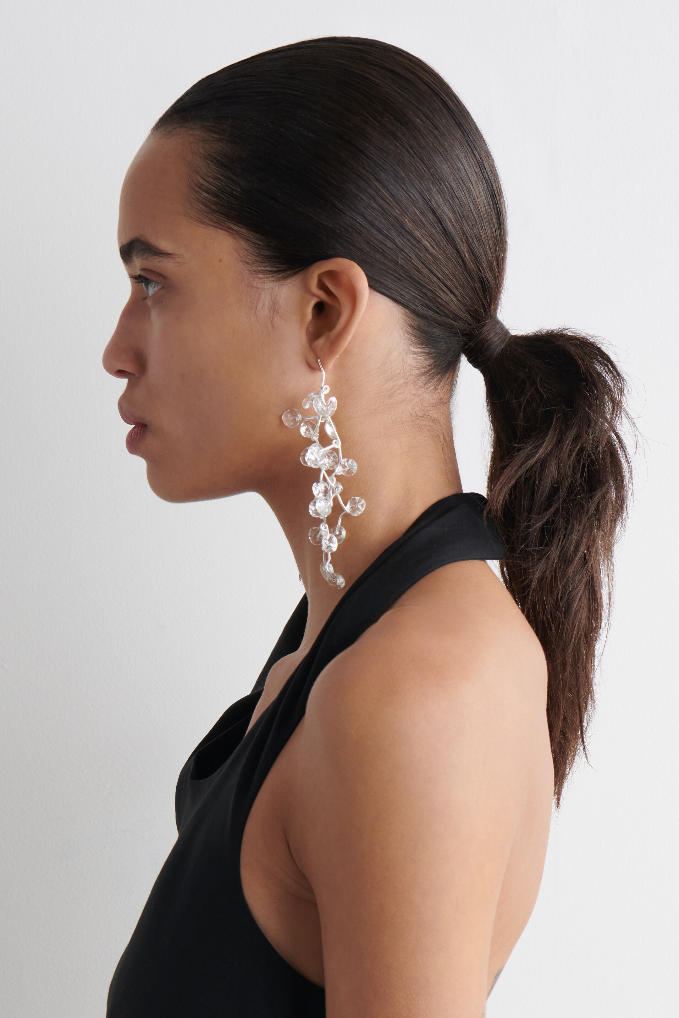 Ver imagem maior: Brincos em Cascata - TRANSPARENTE / PRATEADO - SENHORA | H&M PT 2