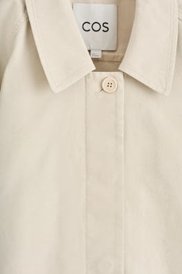 ROUNDED COTTON JACKET — LIGHT BEIGE 2