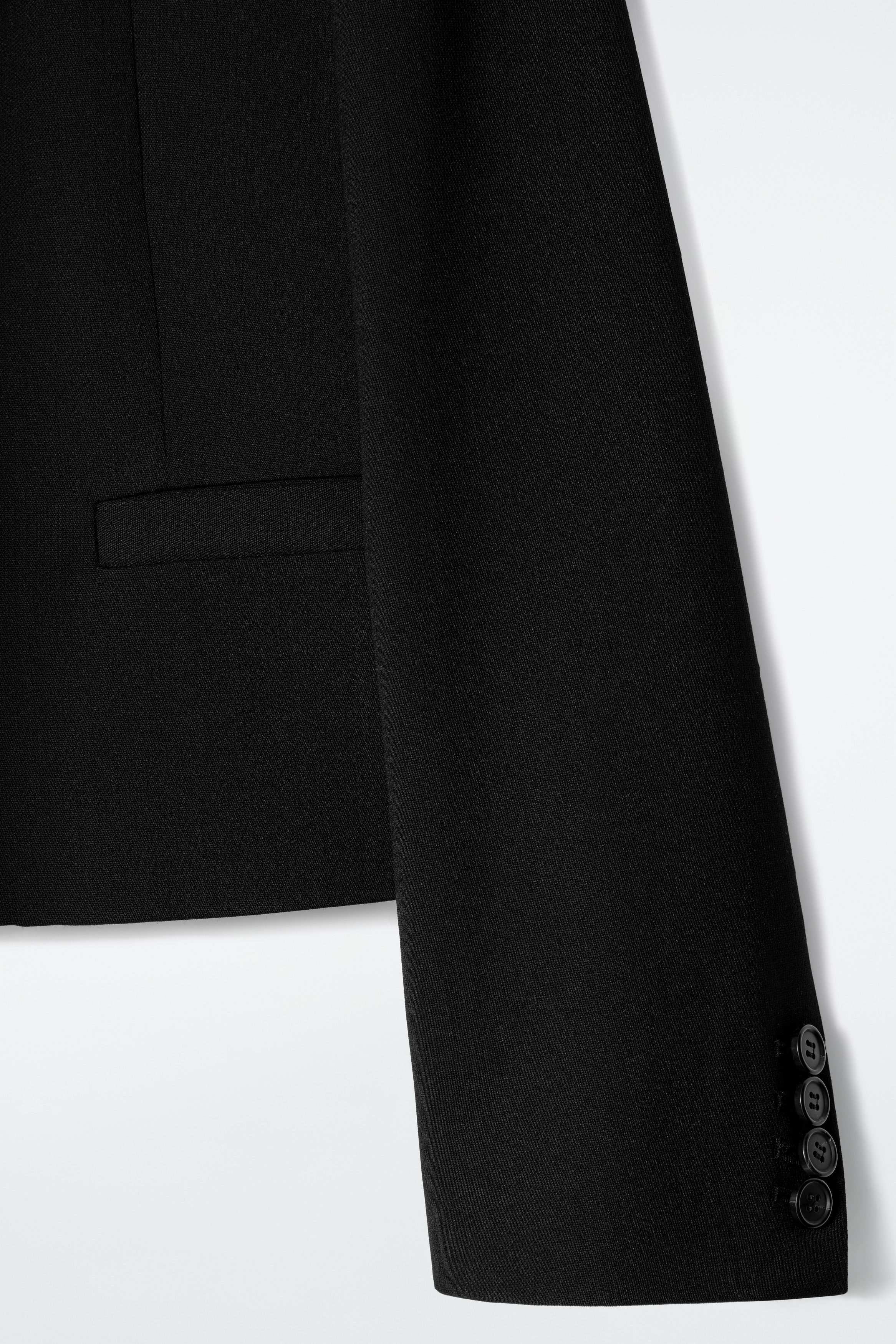 COS ブラック ショート丈ジャケット EUR S COS ブラック ショート丈