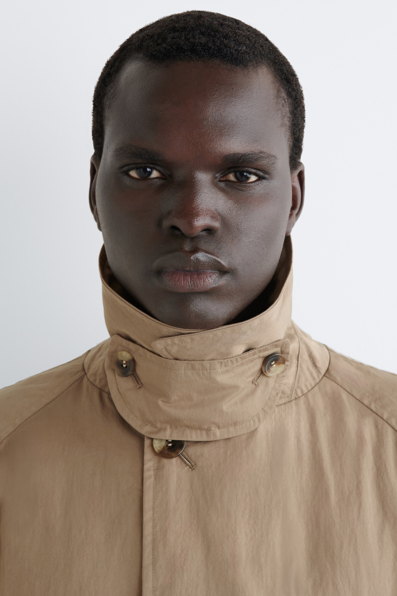 MANTEAU MATELASSÉ ET CEINTURÉ À COL CHEMINÉE - BEIGE/BEIGE / CARREAUX - 6