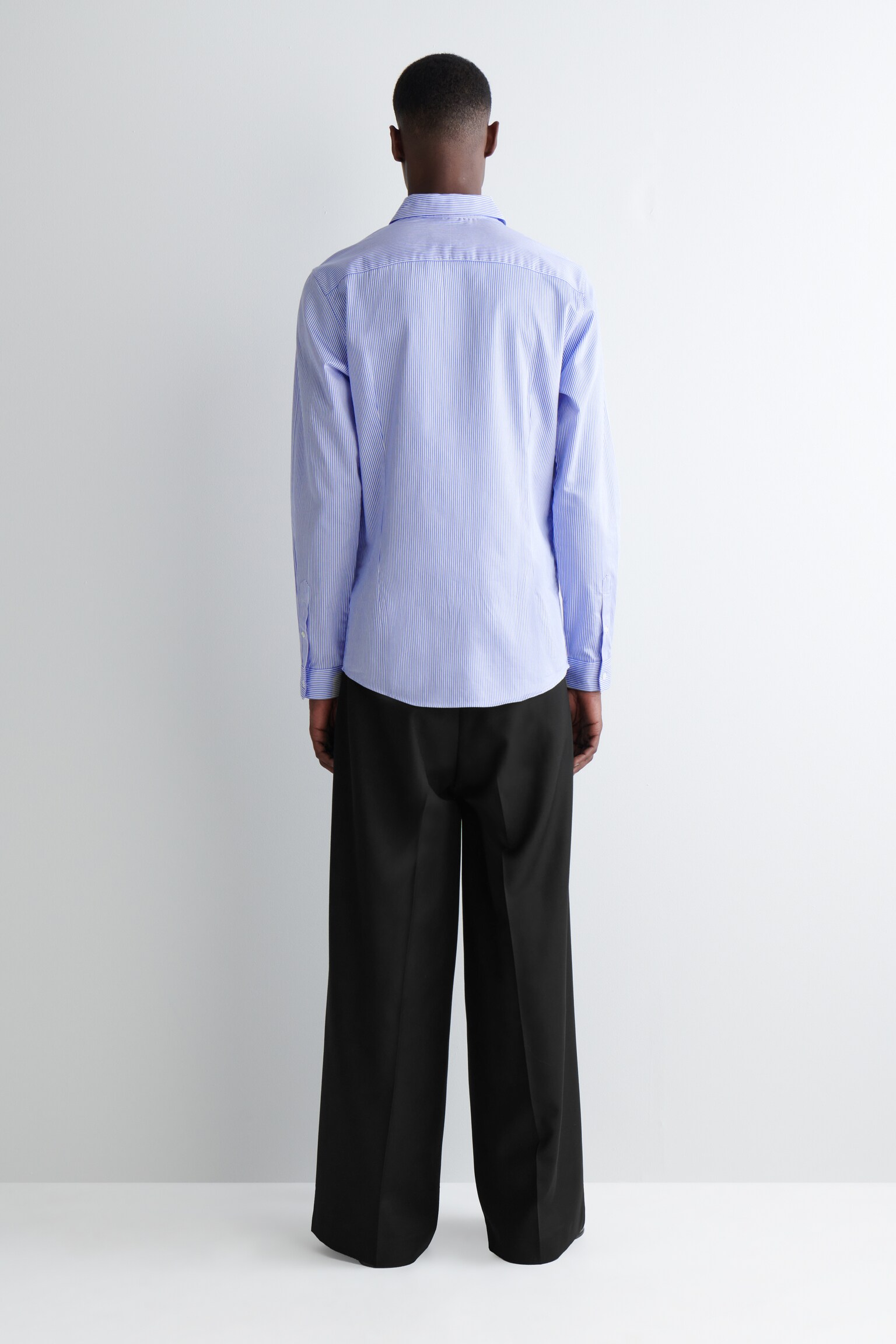 CHEMISE HABILLÉE SLIM EN POPELINE - BLEU / RAYÉ/BLEU MARINE/BLANC - 3