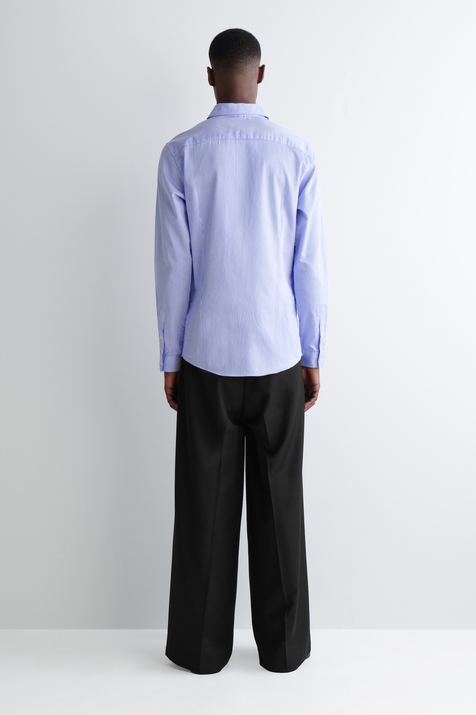 CAMISA DE POPELINA SASTRE AJUSTADA - AZUL / RAYAS/AZUL MARINO/BLANCO - 7