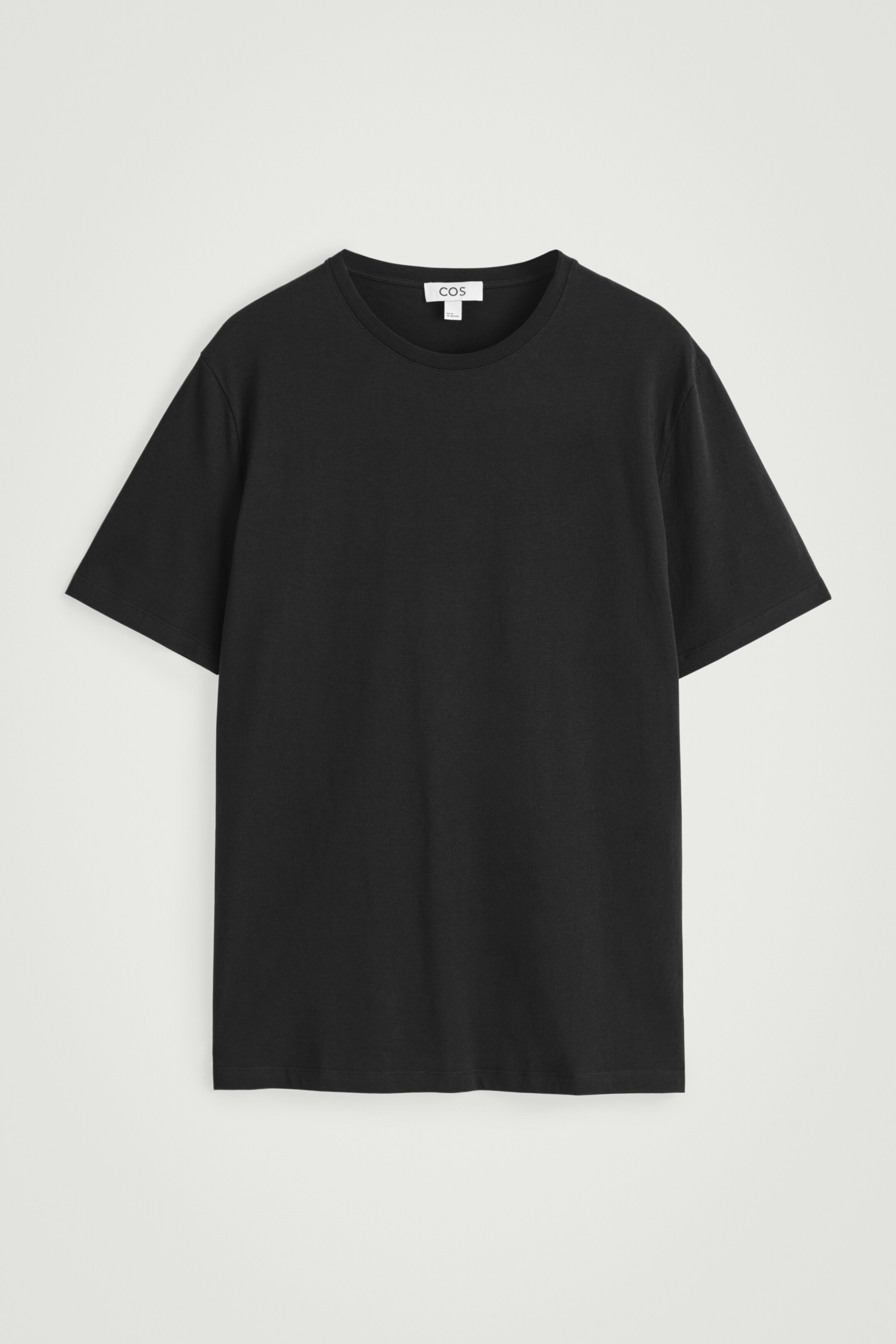 Zobacz większy obraz: BAWEŁNIANY T-SHIRT Z OKRĄGŁYM DEKOLTEM - CZARNY - ON | H&M PL 6