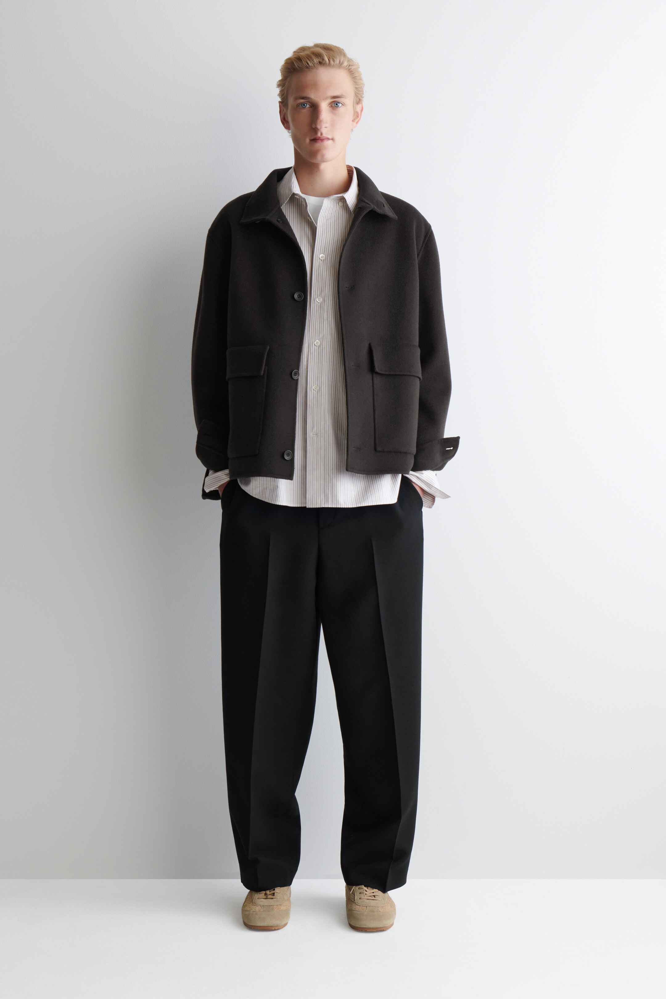 Visualizza immagine più grande: CAMICIA OXFORD IN COTONE - BEIGE / BIANCO / RIGHE - UOMO | H&M IT 2