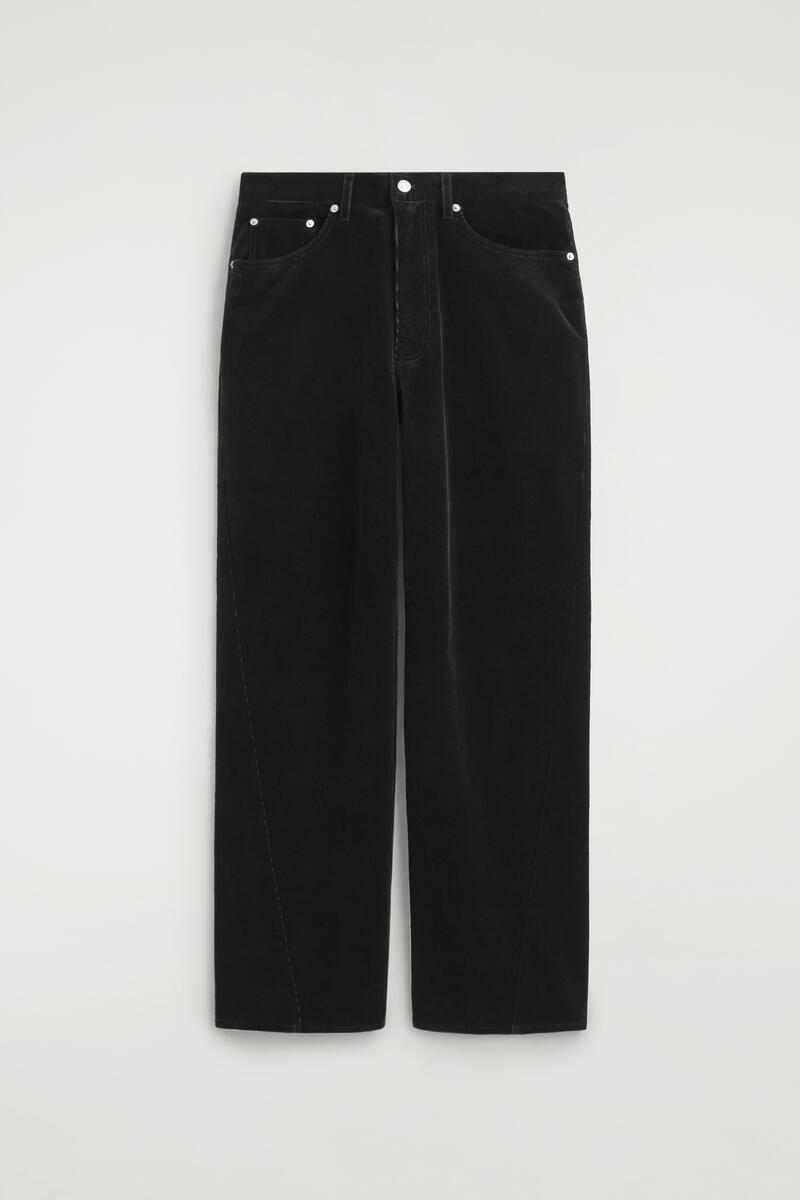Facade Corduroy Straight-Leg Jeans