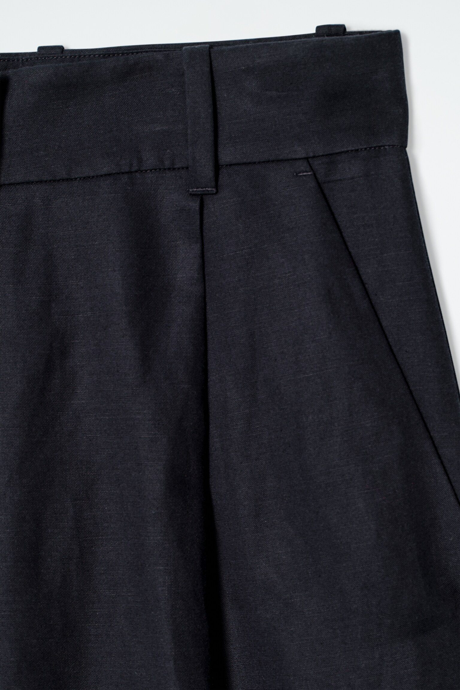 PANTALONES PERNERAS ANCHAS MEZCLA LINO RELAXED FIT - AZUL MARINO/ROSA CLARO/NEGRO - 4