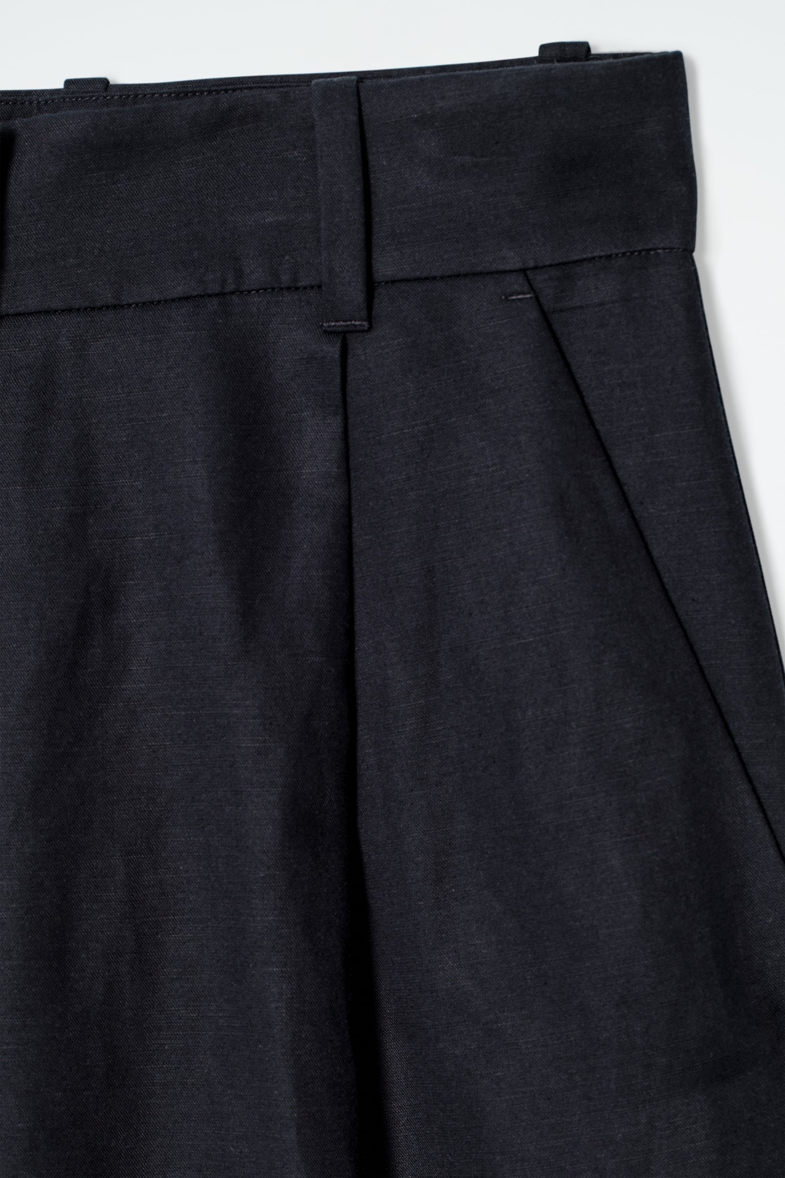 PANTALONES PERNERAS ANCHAS MEZCLA LINO RELAXED FIT - AZUL MARINO/ROSA CLARO/NEGRO - 6