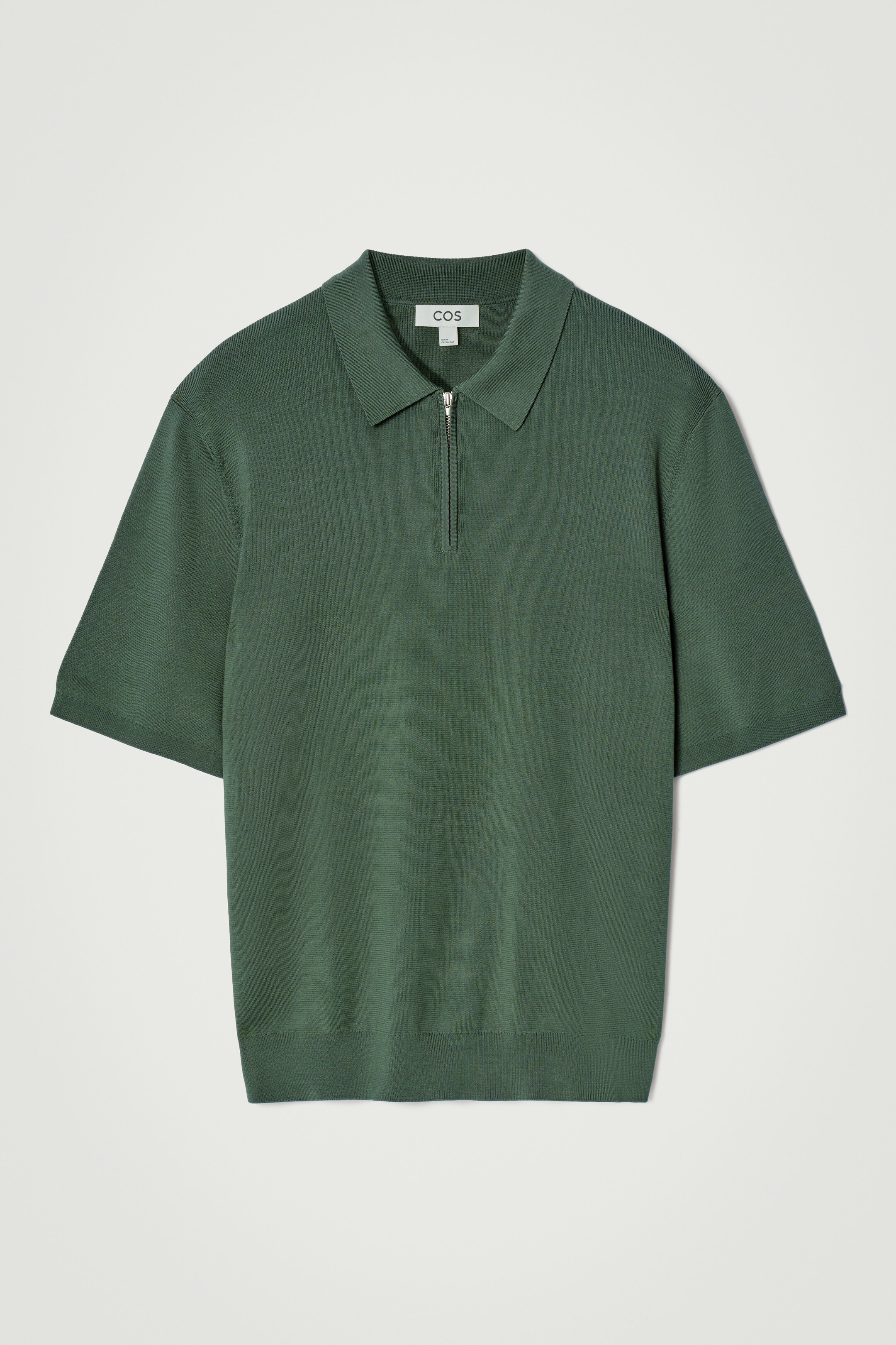 Agrandir l'image: POLO REGULAR DEMI-ZIPPÉ EN MAILLE - VERT - HOMME | H&M FR 6