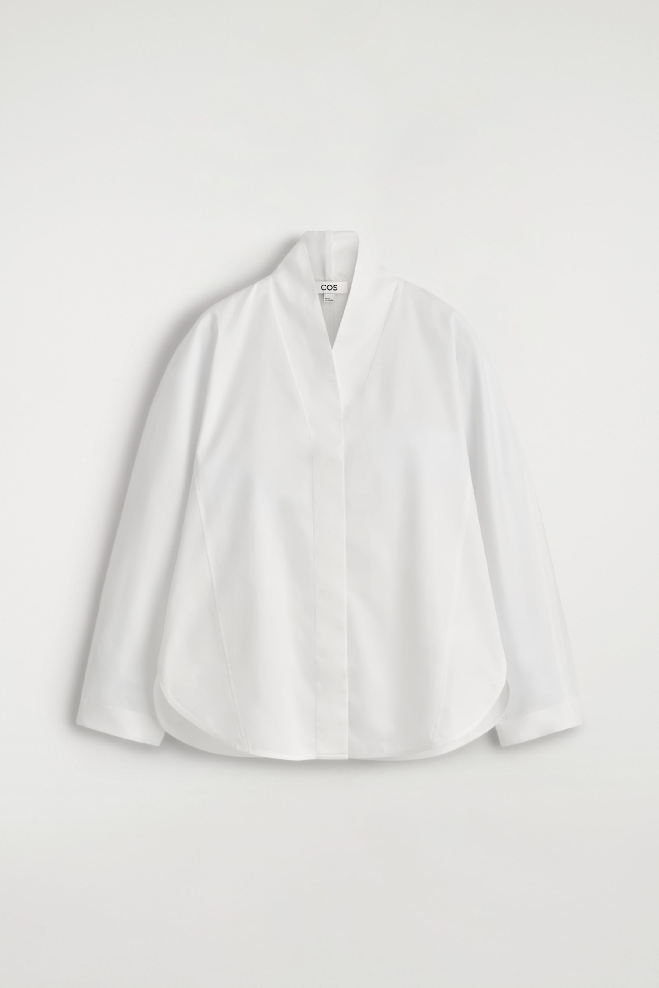 BLOUSE À COL CHÂLE EN COTON