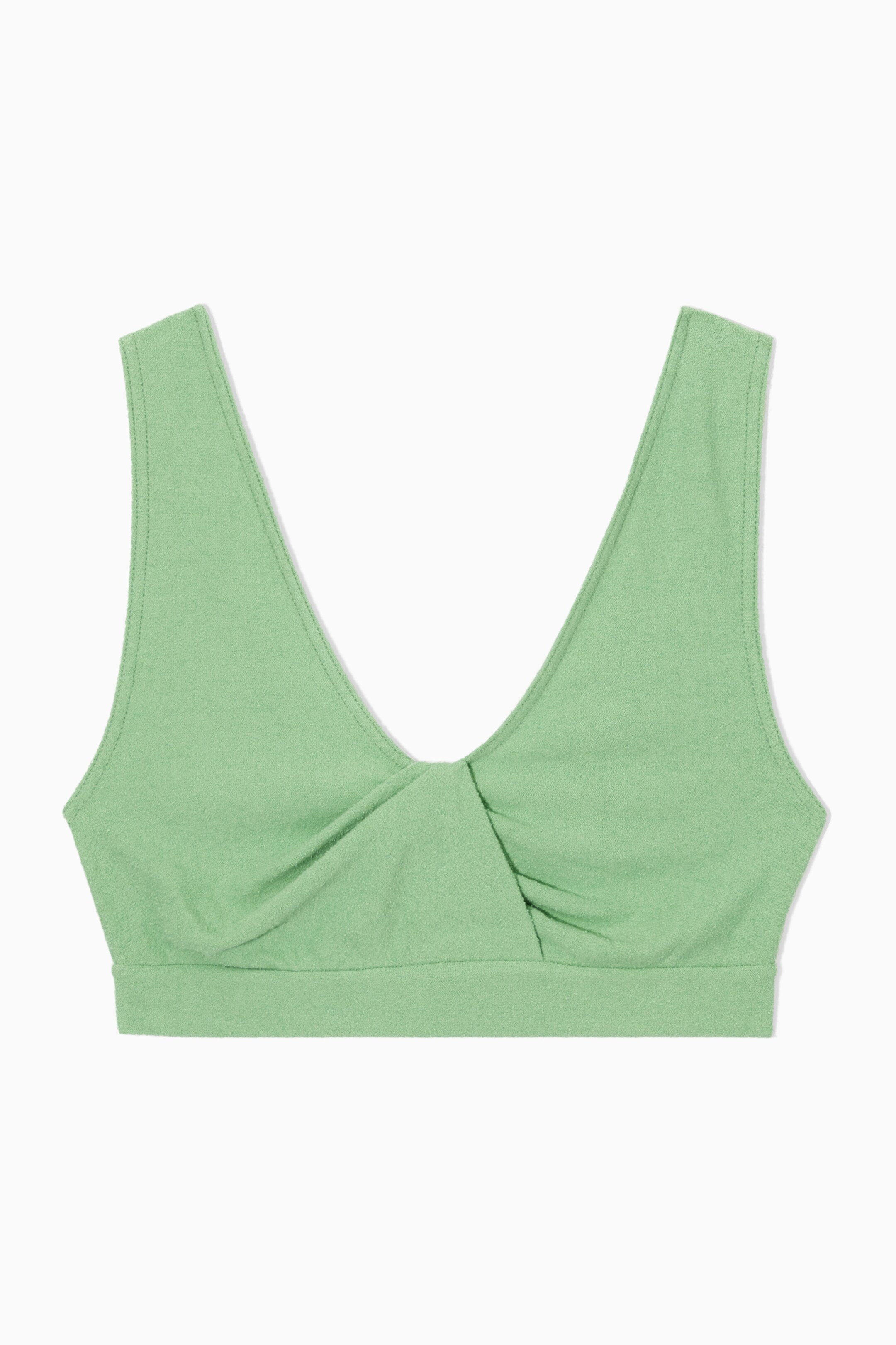 View larger image: BOUCLÉ BRA TOP - LIGHT GREEN - Ladies | H&M GB 1