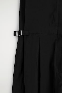 SHAWL-COLLAR UTILITY JUMPSUIT — BLACK 5