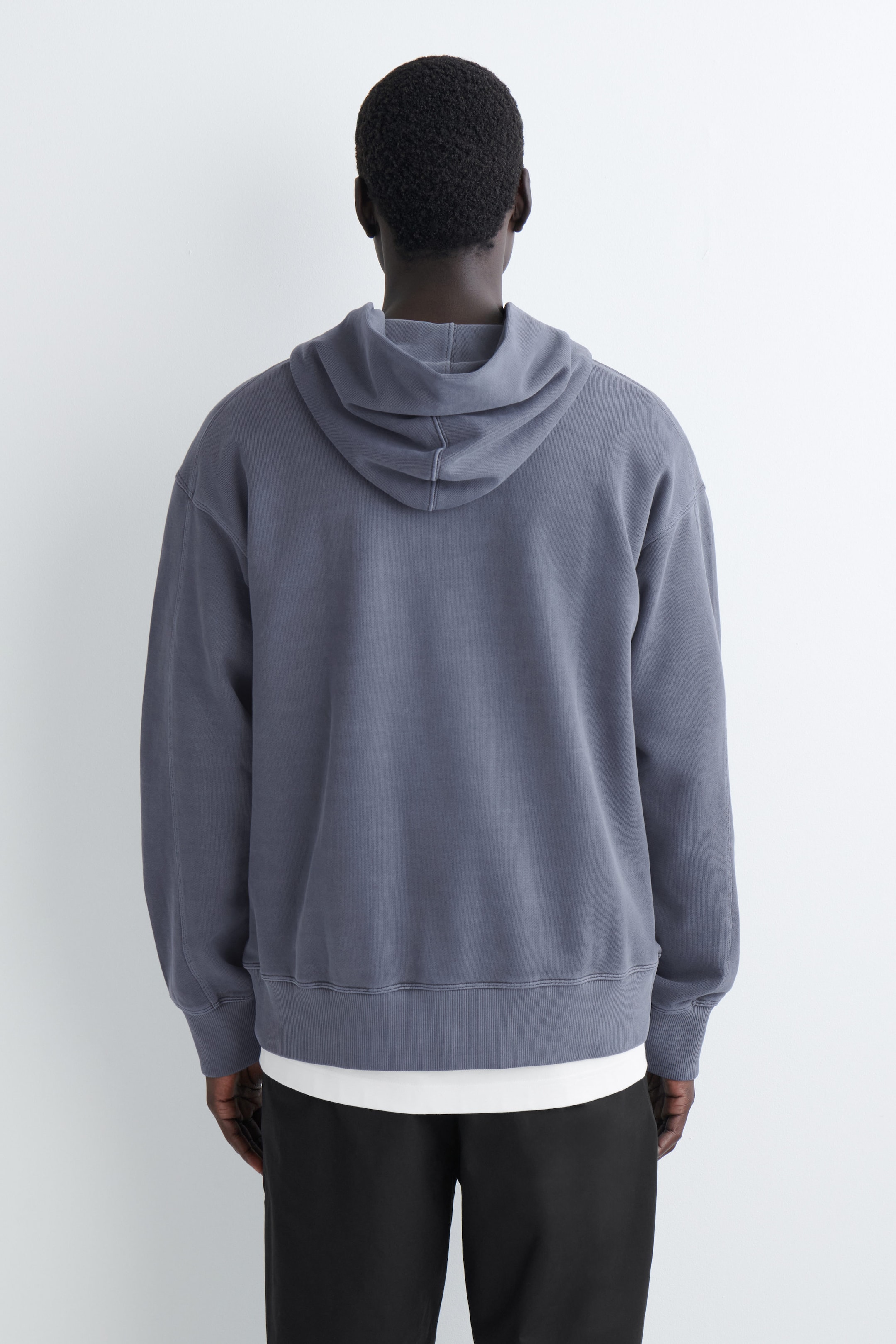 SWEAT À CAPUCHE EN JERSEY DE COTON DÉLAVÉ