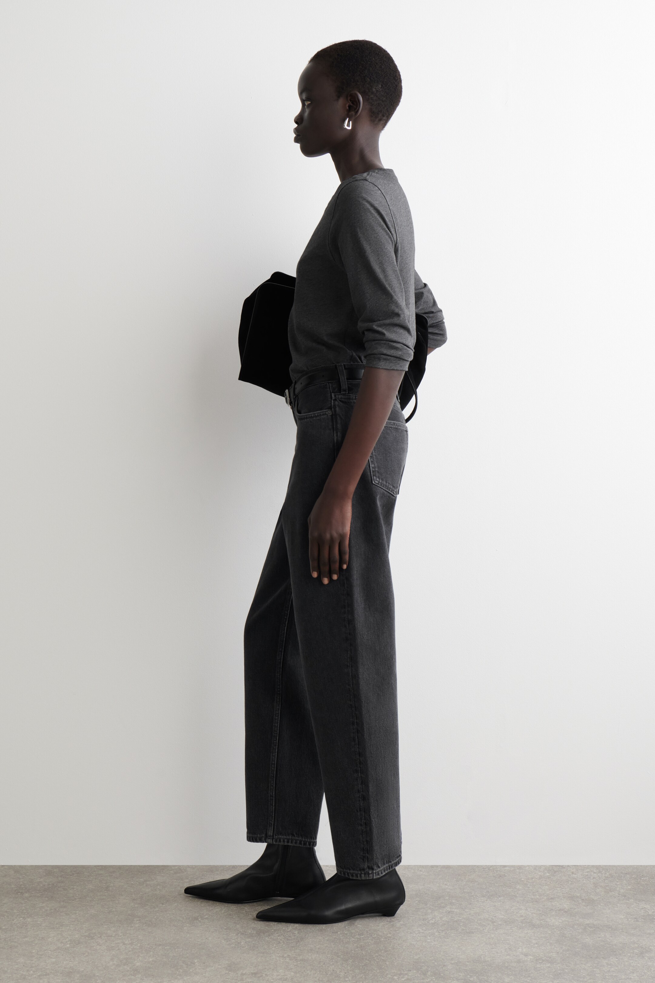 Agrandir l'image: T-SHIRT 24/7 À MANCHES LONGUES - GRIS CHINÉ - FEMME | H&M CH 3