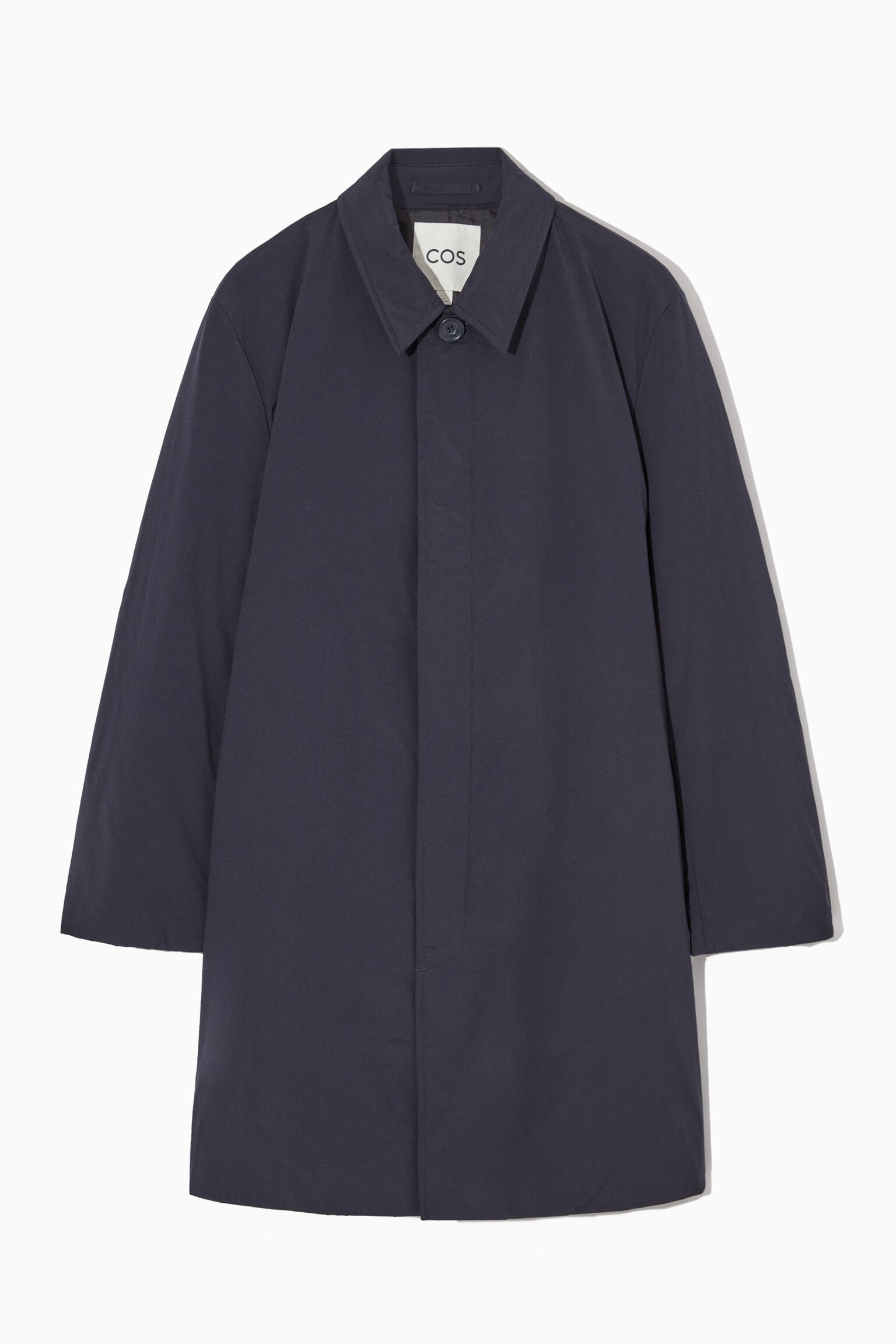 PADDED CAR COAT - NAVY