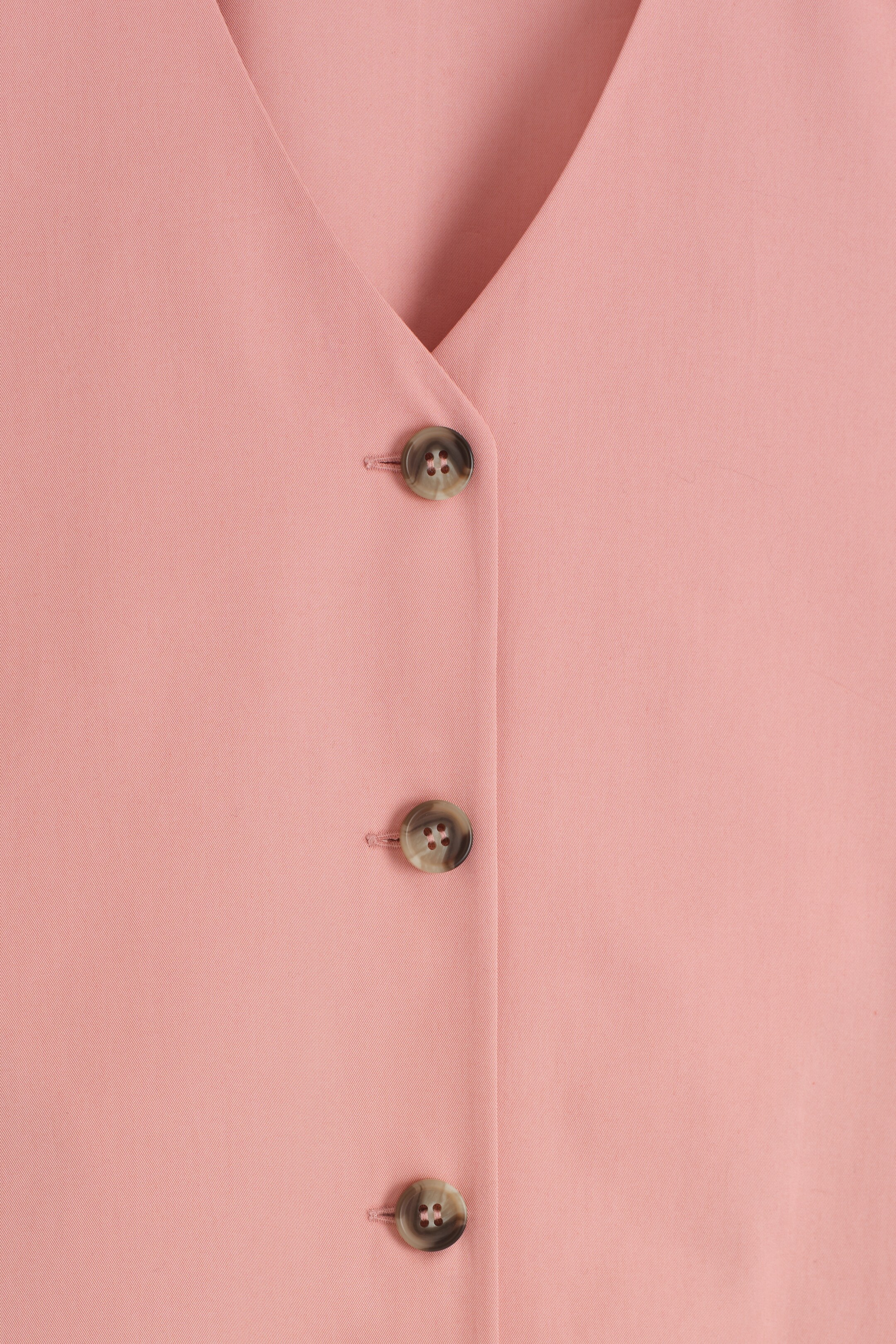 Grotere afbeelding bekijken: GEKNOOPTE PIMA KATOEN MINI JURK - ROZE - DAMES | H&M BE 6