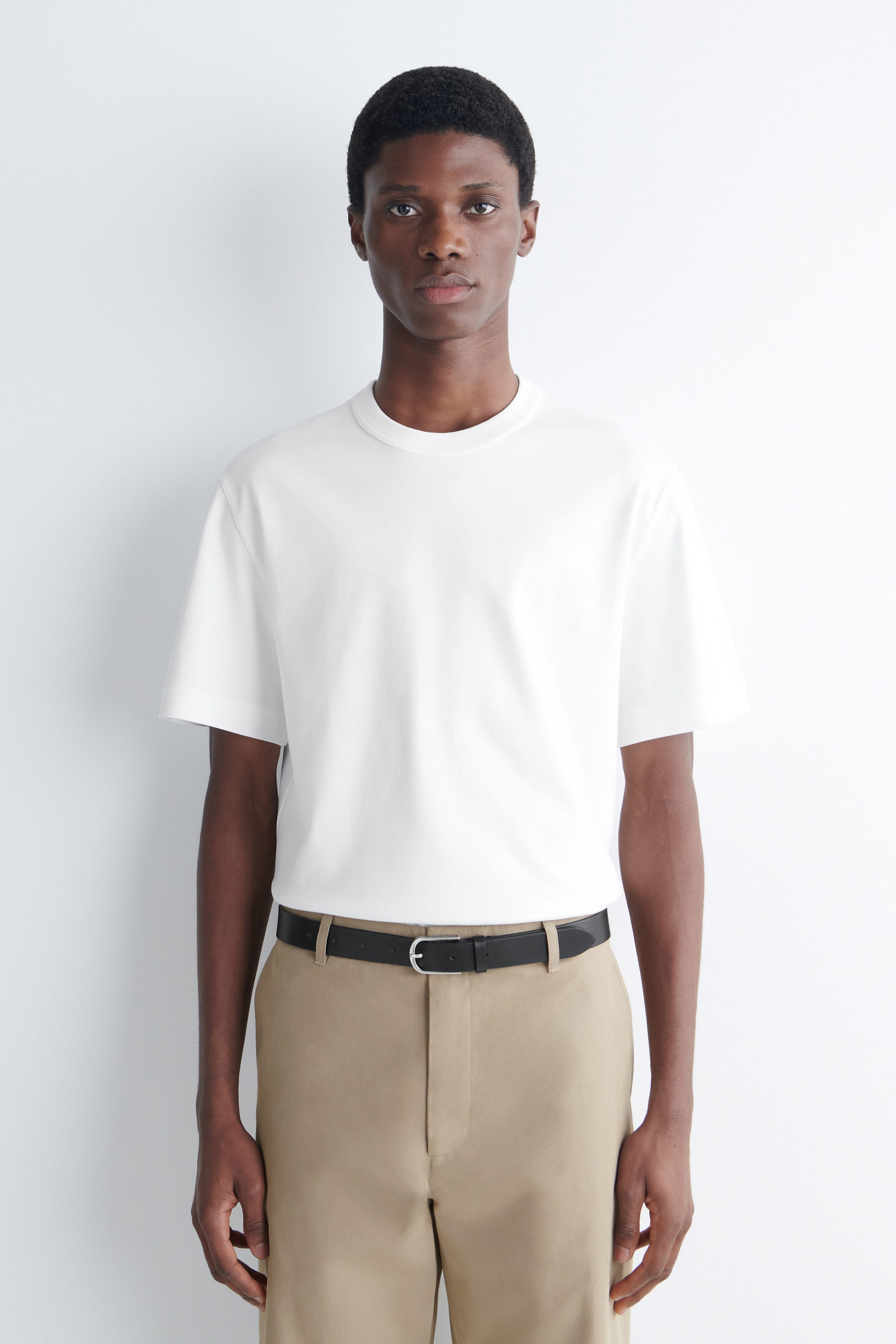INTERLOCK COTTON CREW-NECK T-SHIRT