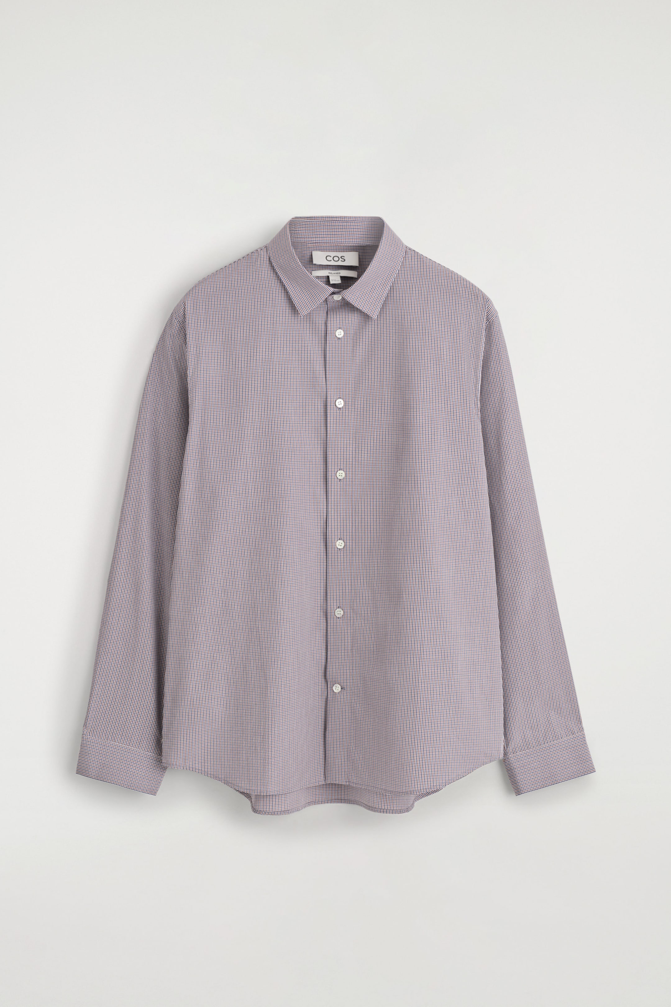 RELAXED CHECKED COTTON-POPLIN SHIRT