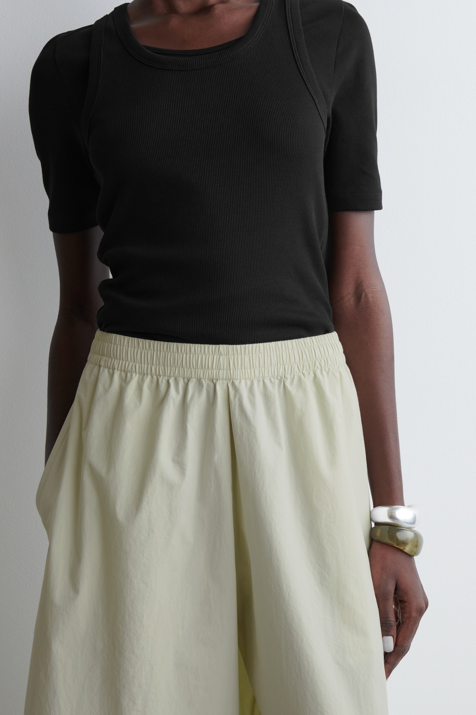VOLUMINOUS CULOTTES - LIGHT GREEN - 4