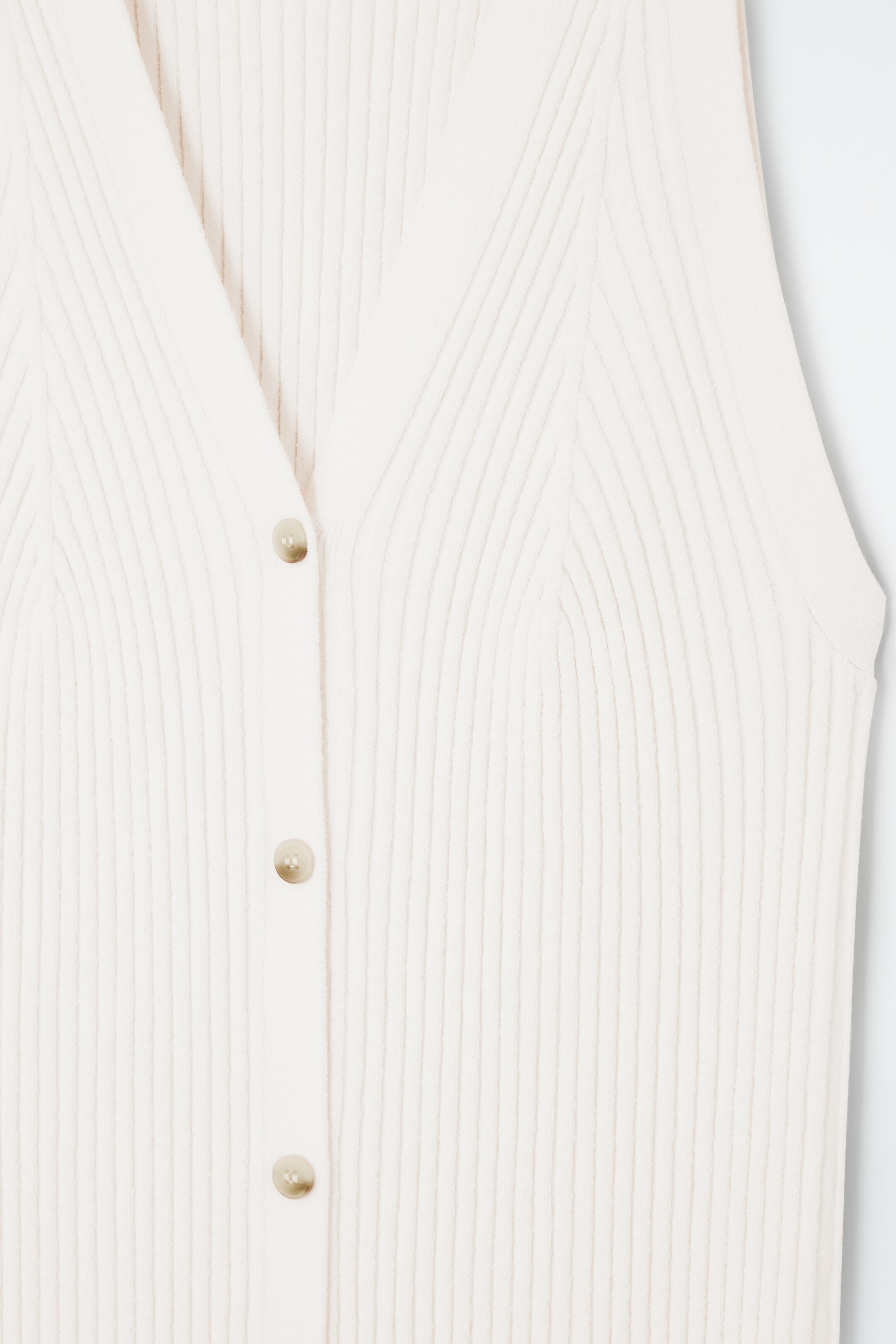 Ingrandisci l'immagine: BUTTONED RIB-KNIT MAXI DRESS - IVORY - DONNA | H&M CH 2