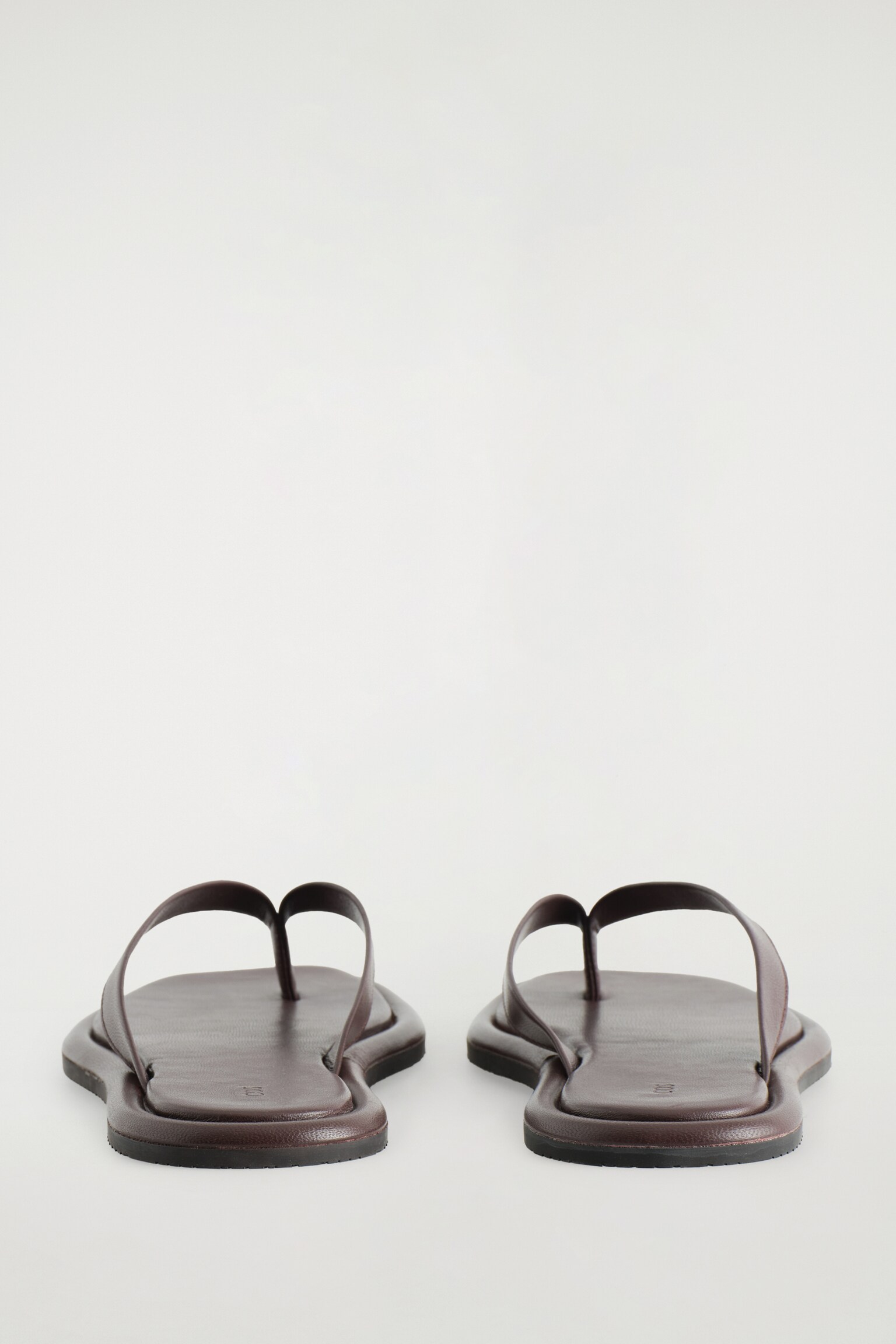 FLIP-FLOPS AUS LEDER - BURGUNDERROT/Rot - 4
