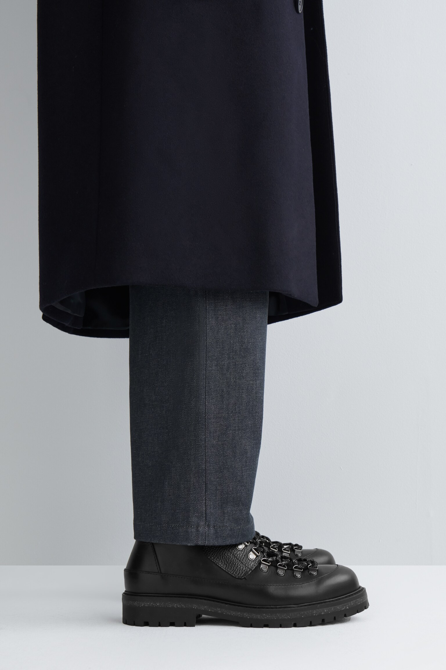 BOTAS DE MONTAÑA DE PIEL - NEGRO/MARRÓN - 3