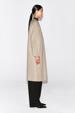 DOUBLE-FACED CASHMERE LONG COAT — OAT 4