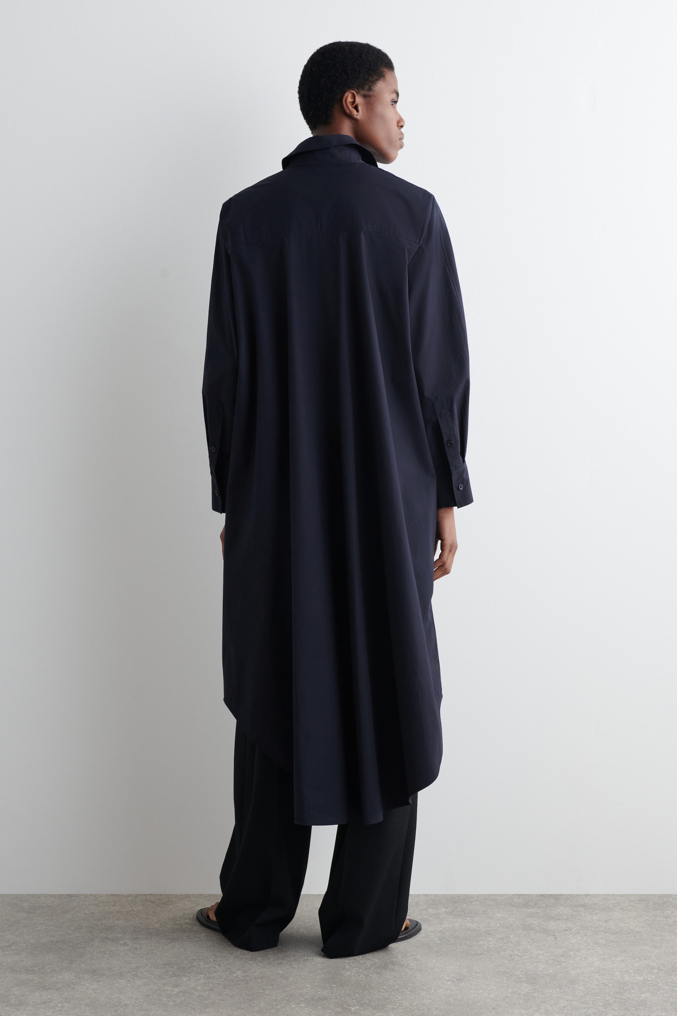 RELAXED COTTON SHIRT DRESS