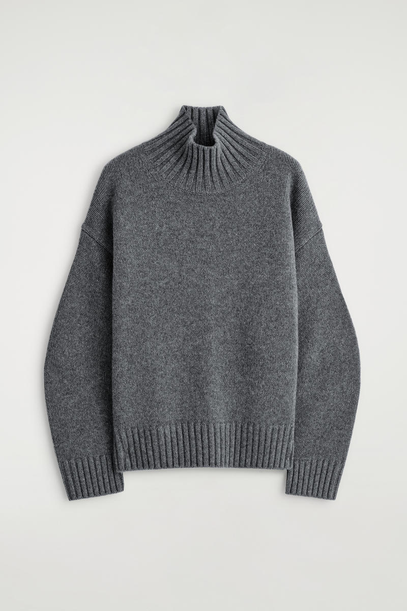 Cashmere Funnel-Neck Jumper