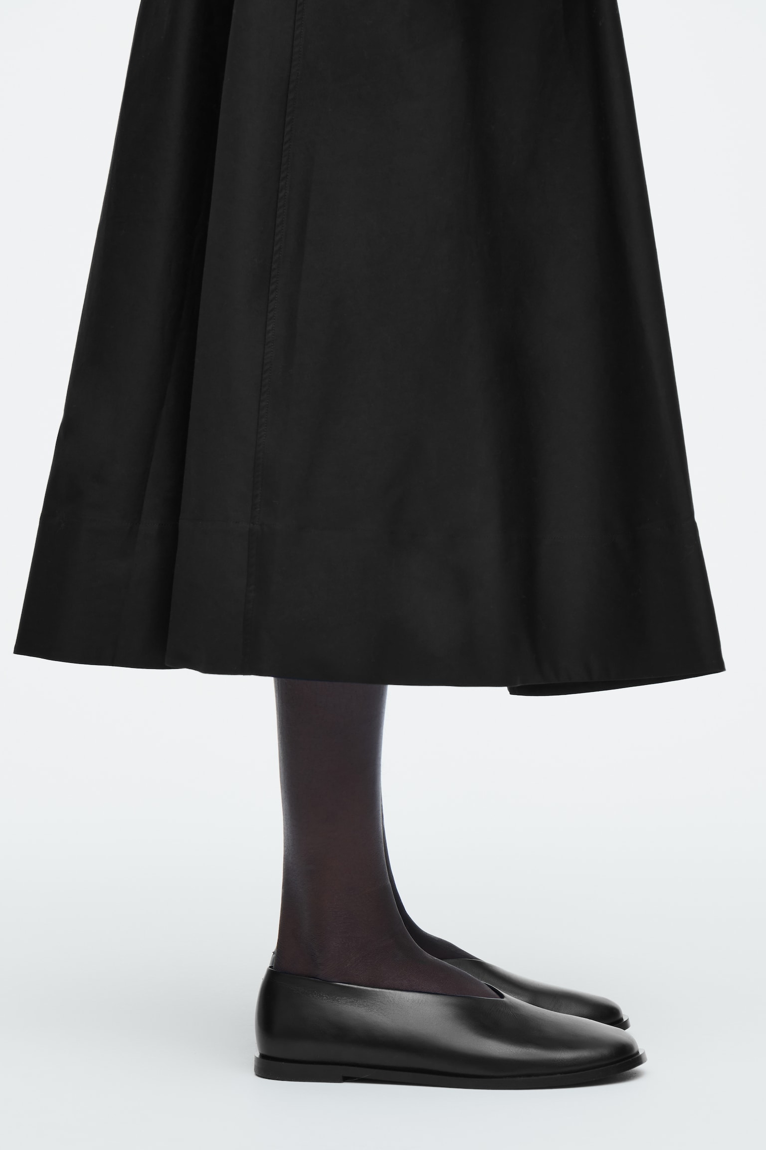 BALLERINES PLATES CUIR - NOIR - 3