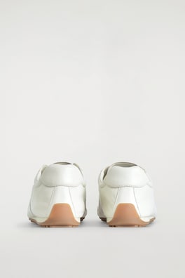 LEATHER SNEAKERS — WHITE 2