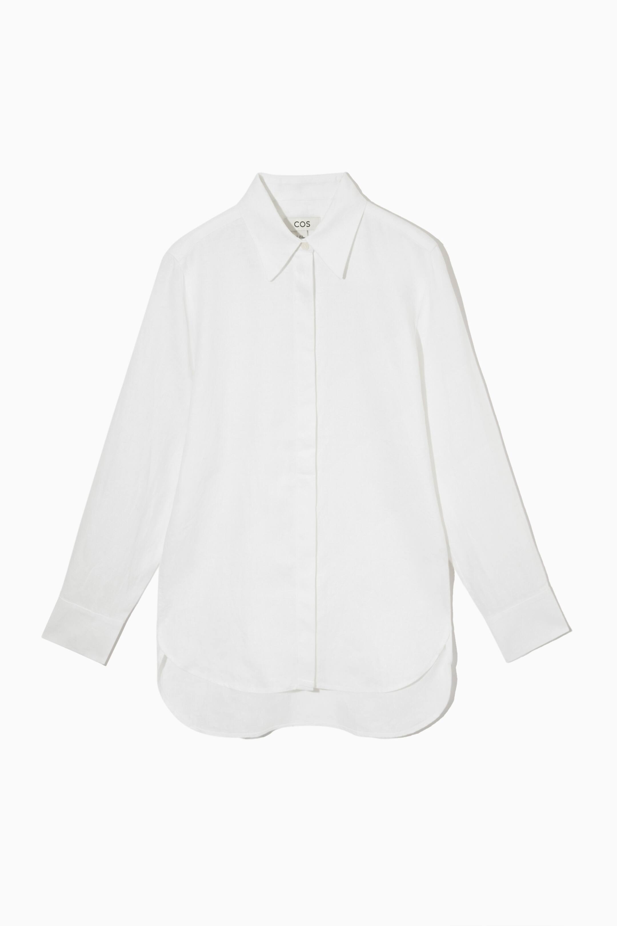 View larger image: REGULAR-FIT LINEN SHIRT - WHITE - Ladies | H&M GB 1