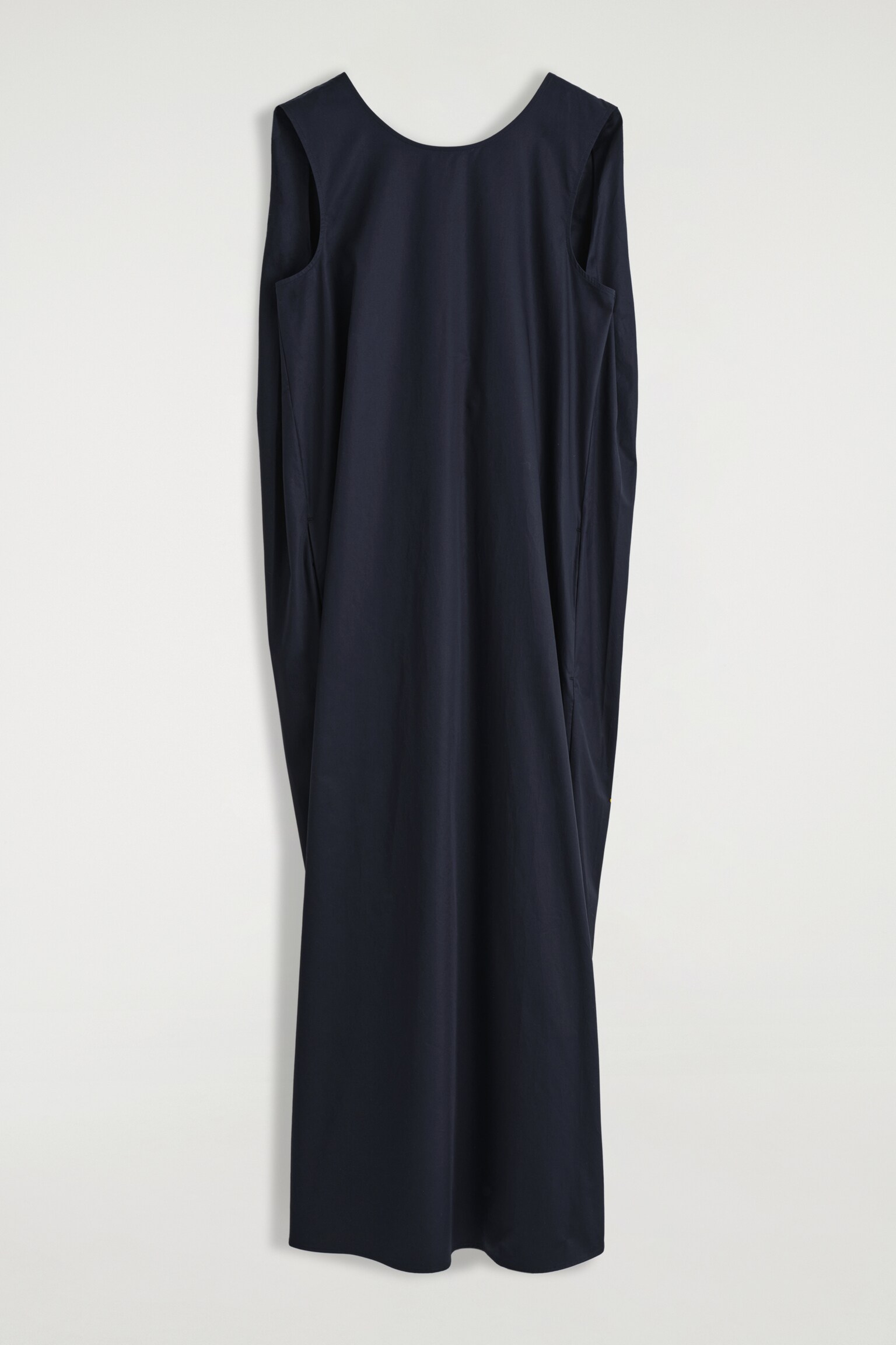 ROBE MIDI À DOS TORSADÉ EN COTON - BLEU MARINE - 2