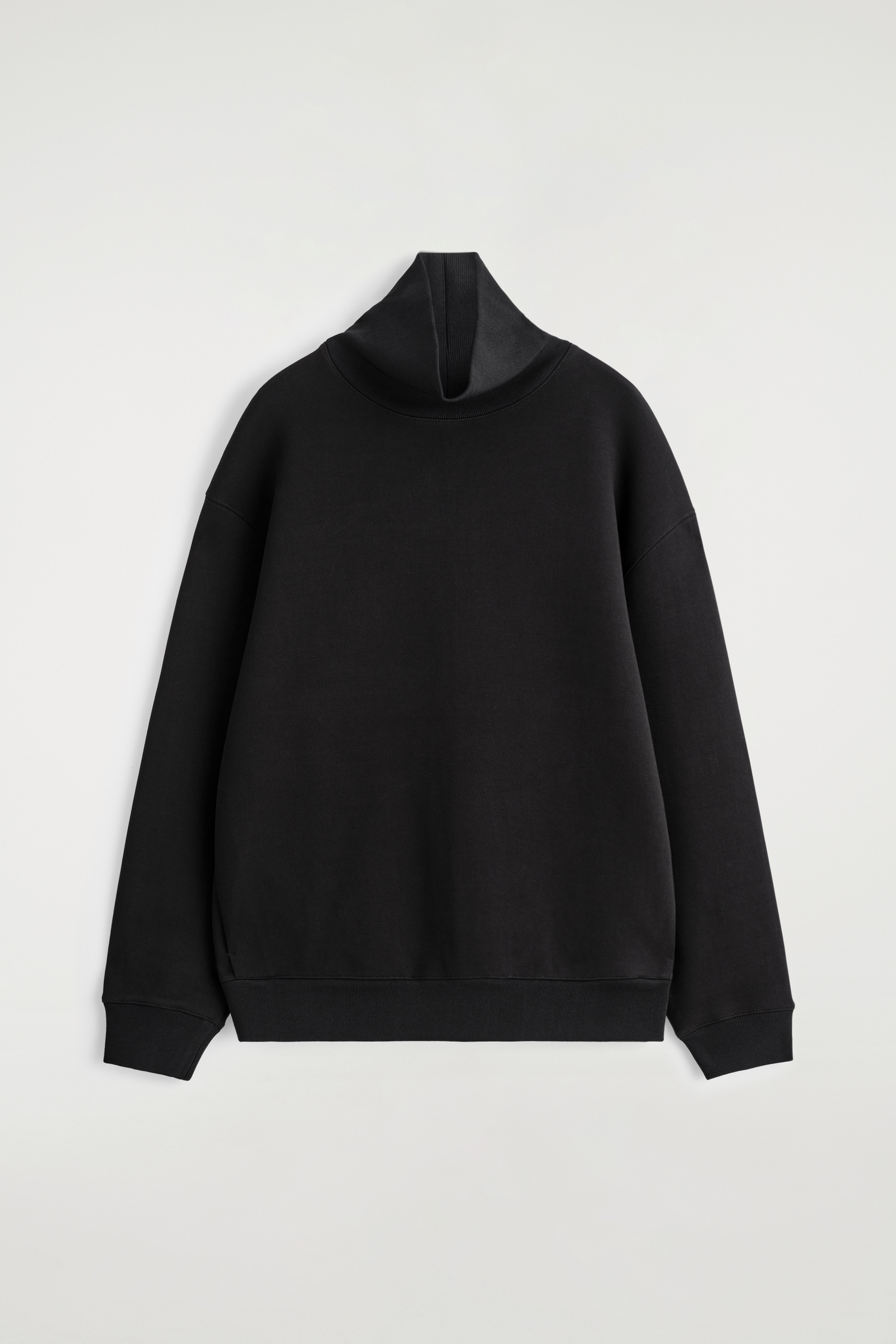 SCUBA FUNNEL-NECK SWEATSHIRT - PRETO